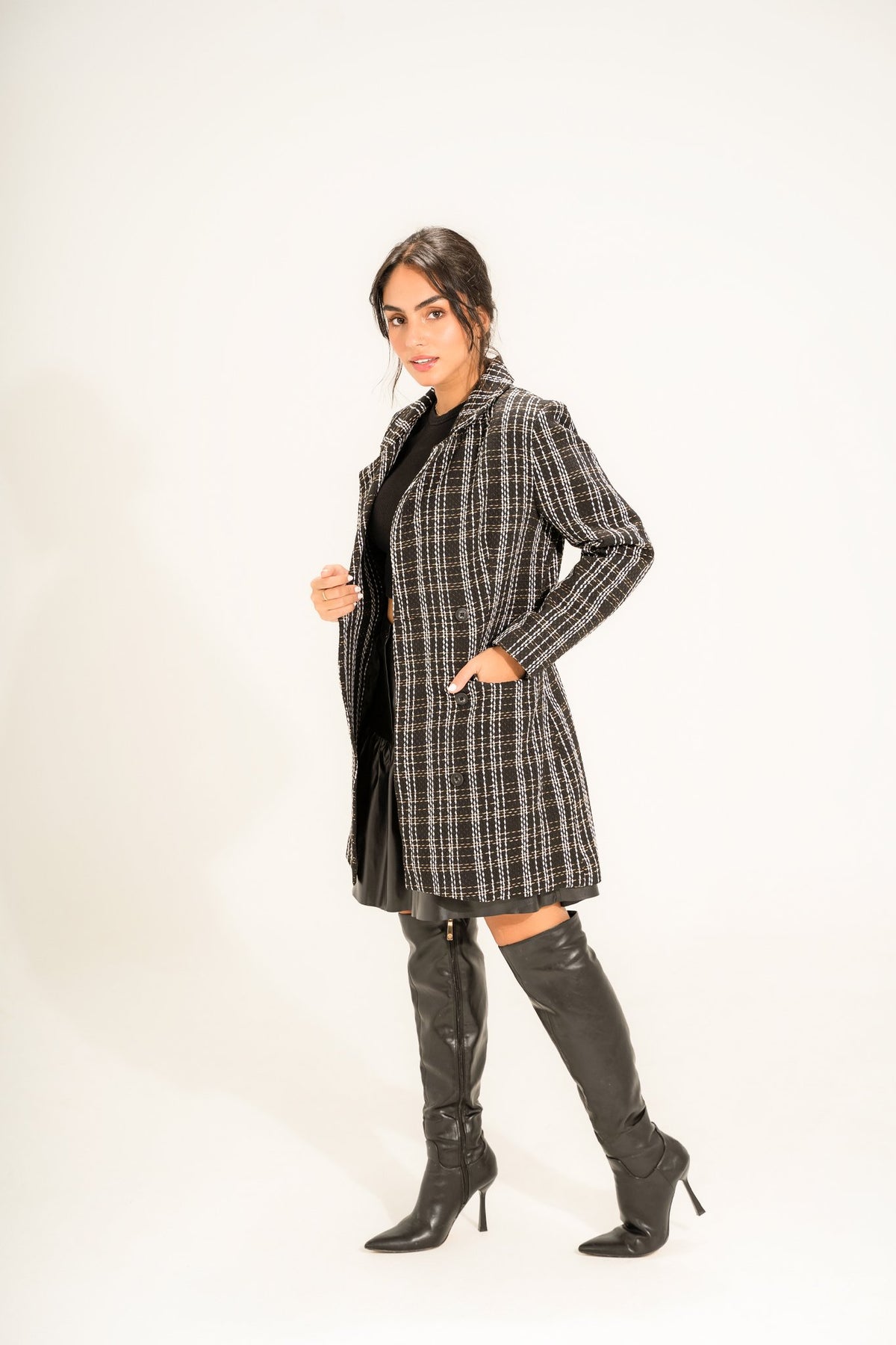 Bella Jacket | Black &amp; White My Store