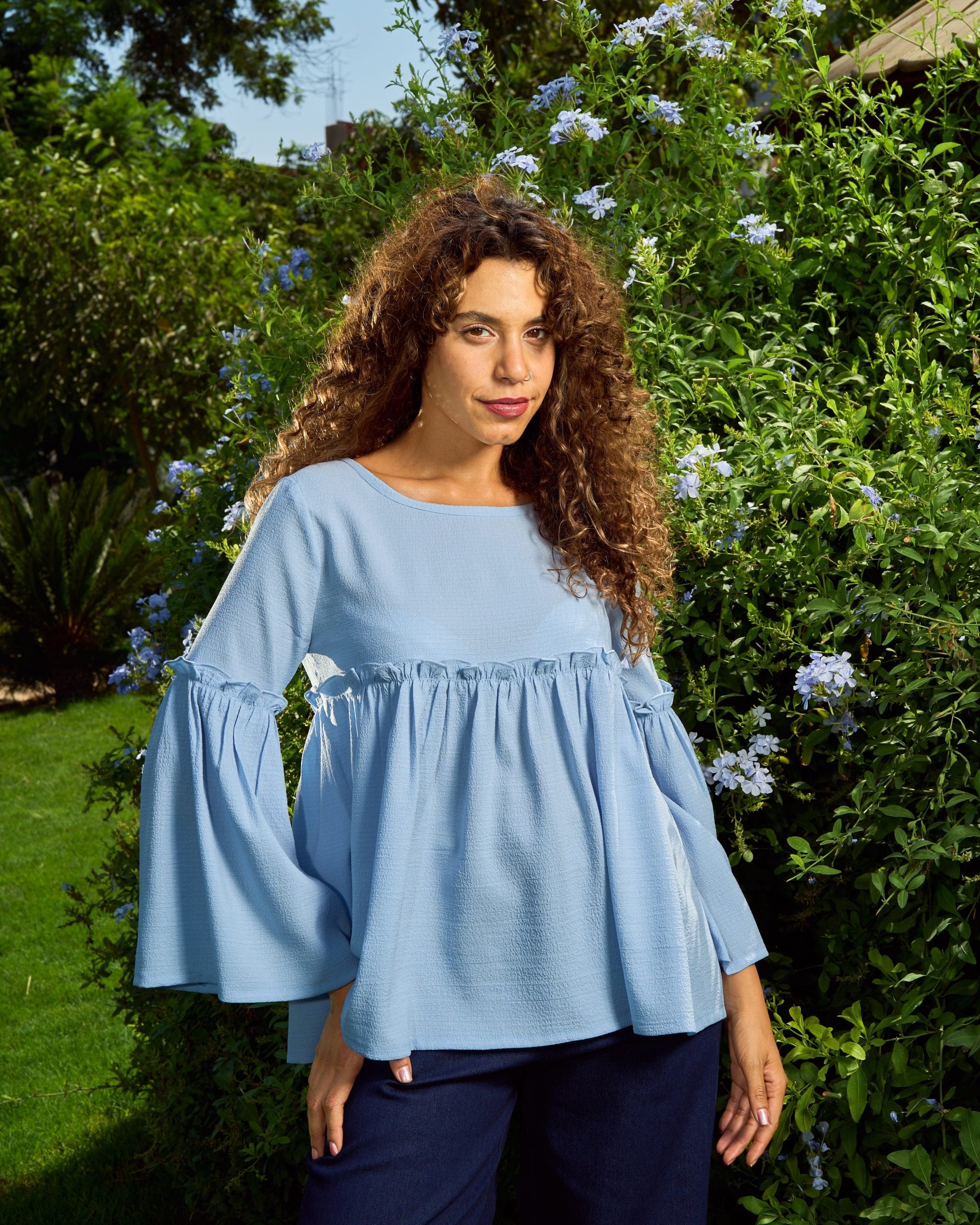 Dove Blouse | Baby blue