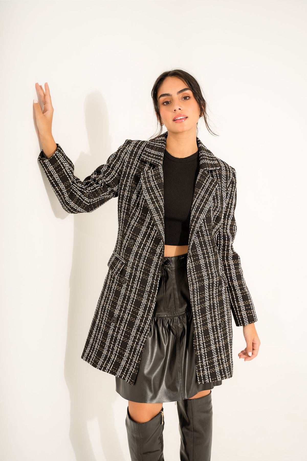 Bella Jacket | Black &amp; White My Store