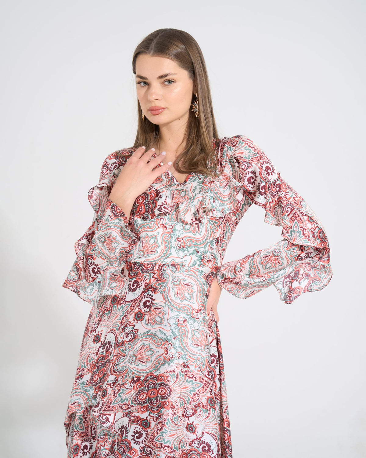 Aishwarya Dress | Green X Red My Store