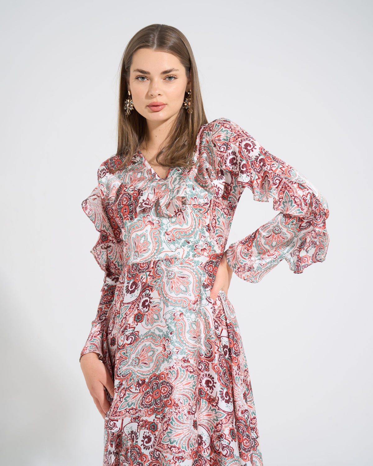 Aishwarya Dress | Green X Red My Store