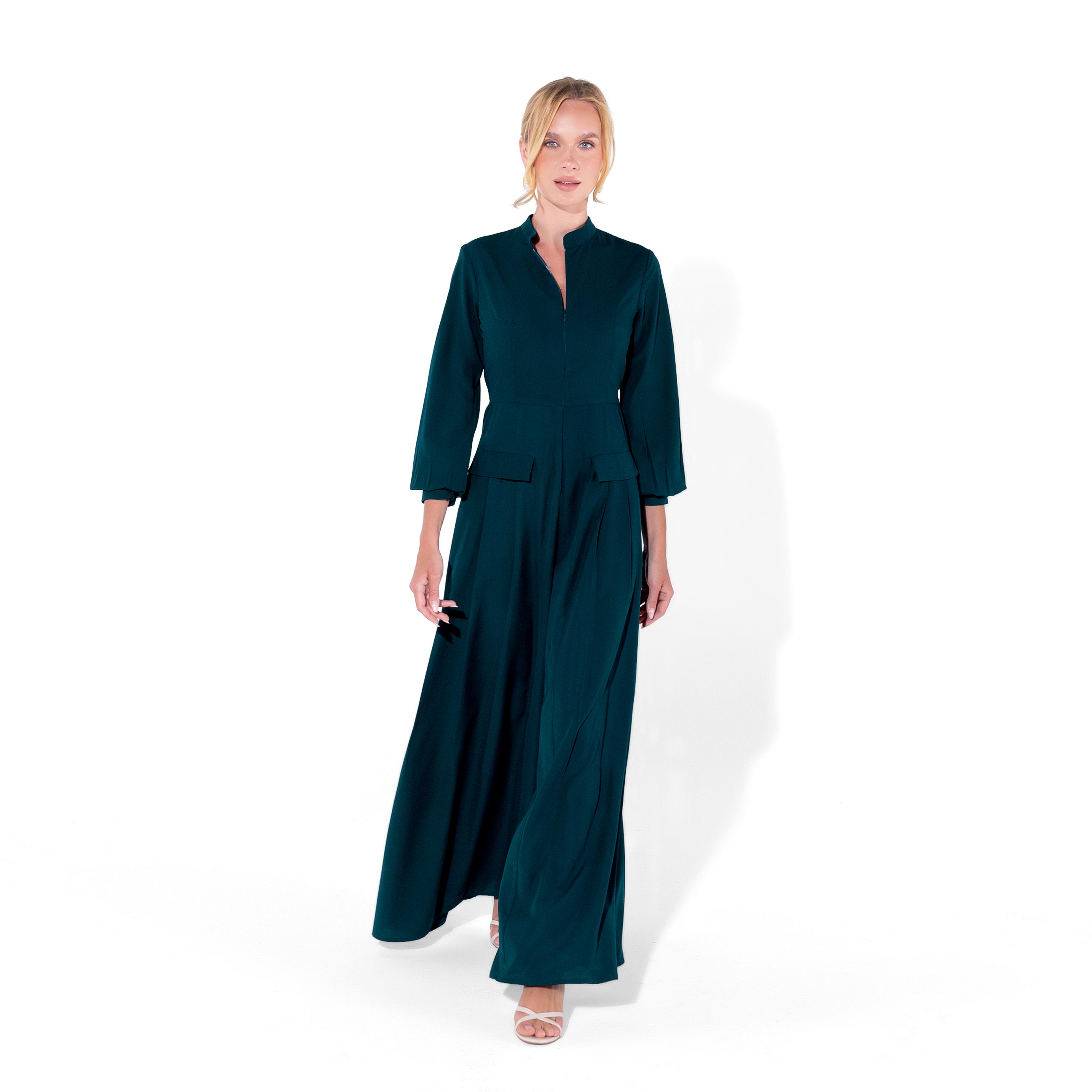 Aria Jumpsuit | Peacock Black Swan Fashion