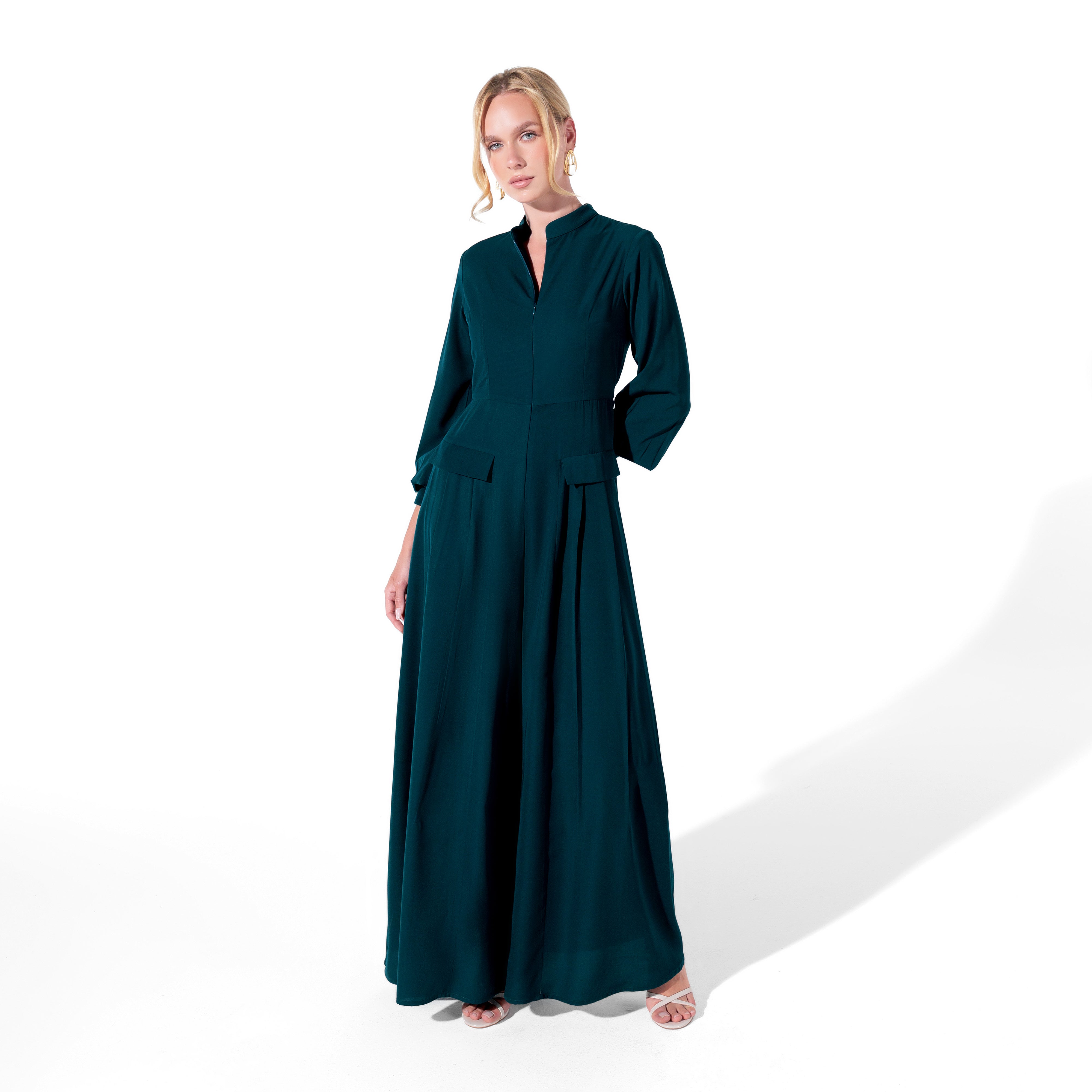 Aria Jumpsuit | Peacock Black Swan Fashion