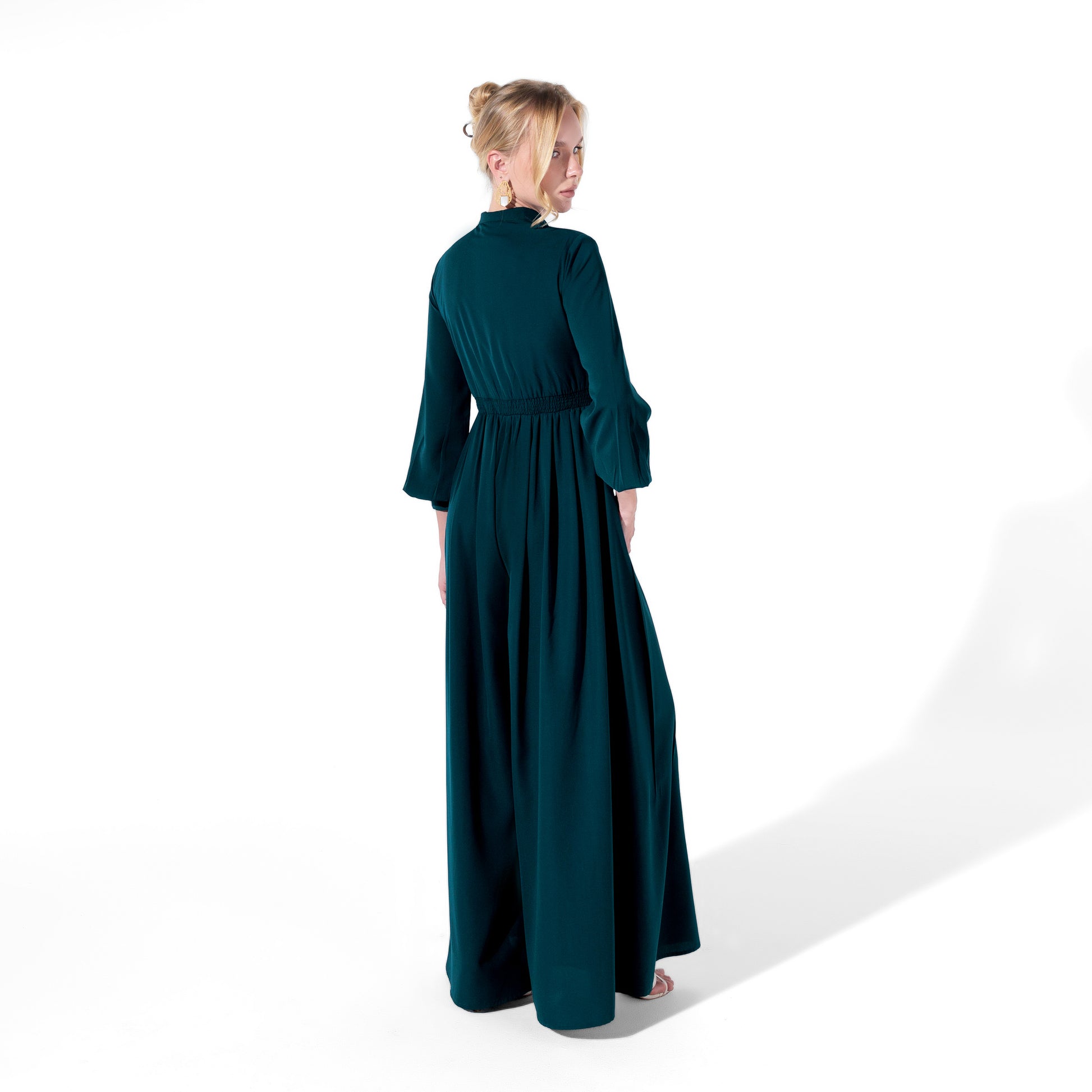 Aria Jumpsuit | Peacock Black Swan Fashion