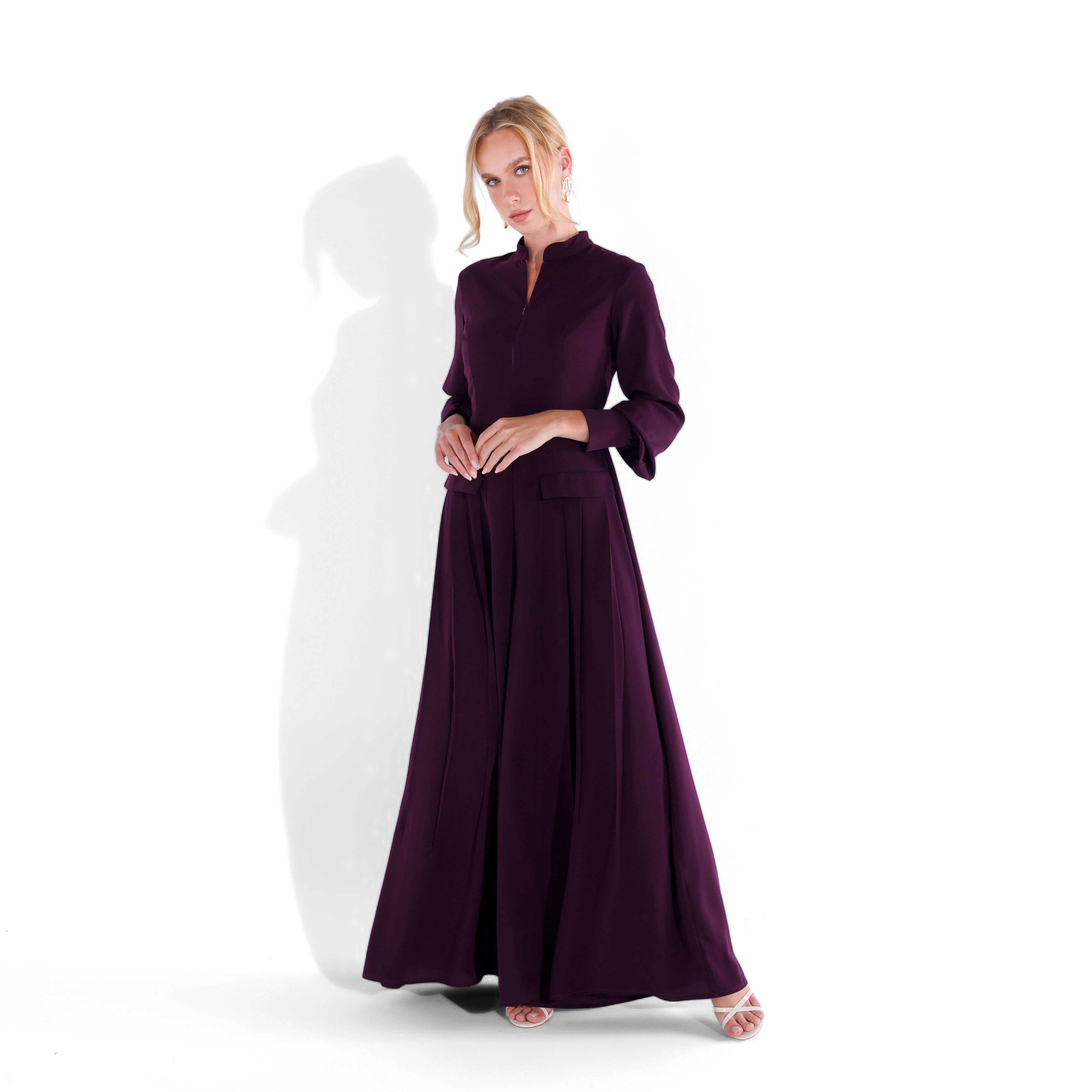 Aria Jumpsuit | Mulberry Purple Black Swan Fashion
