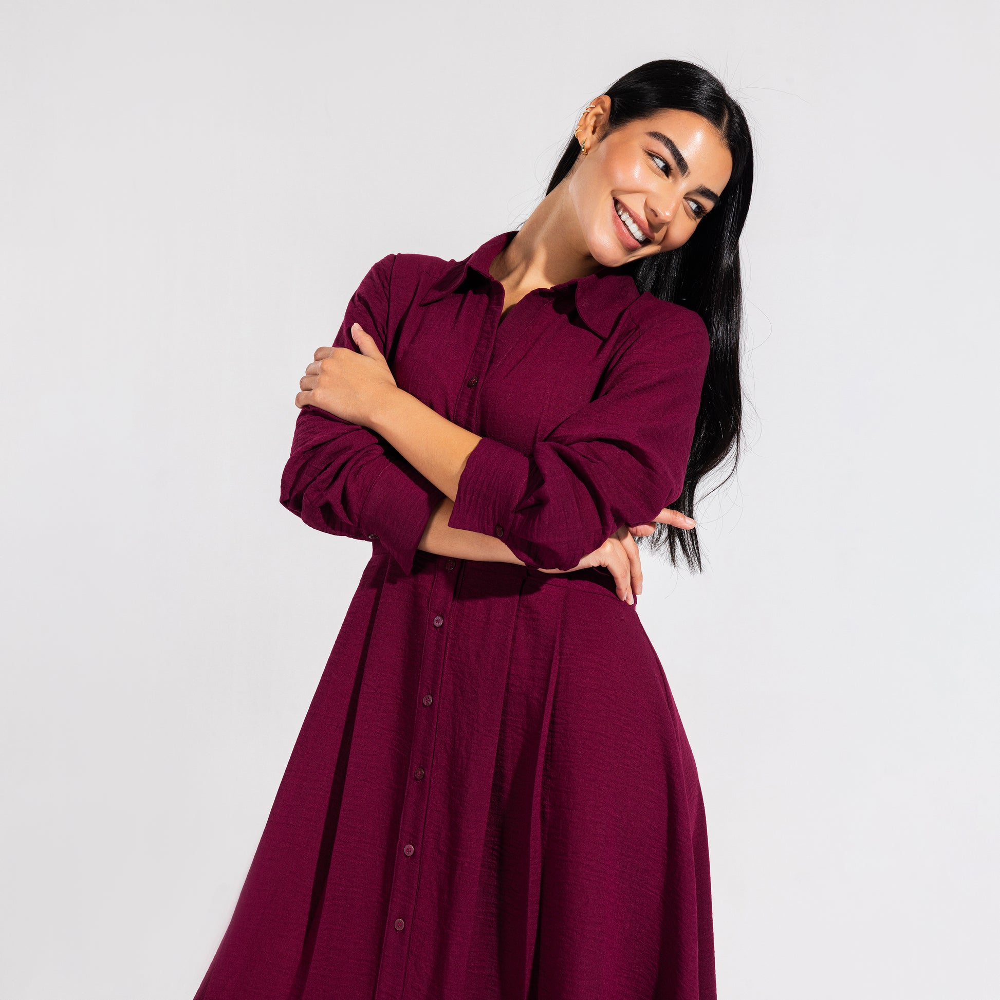 Artemis Dress | Burgundy Black Swan Fashion