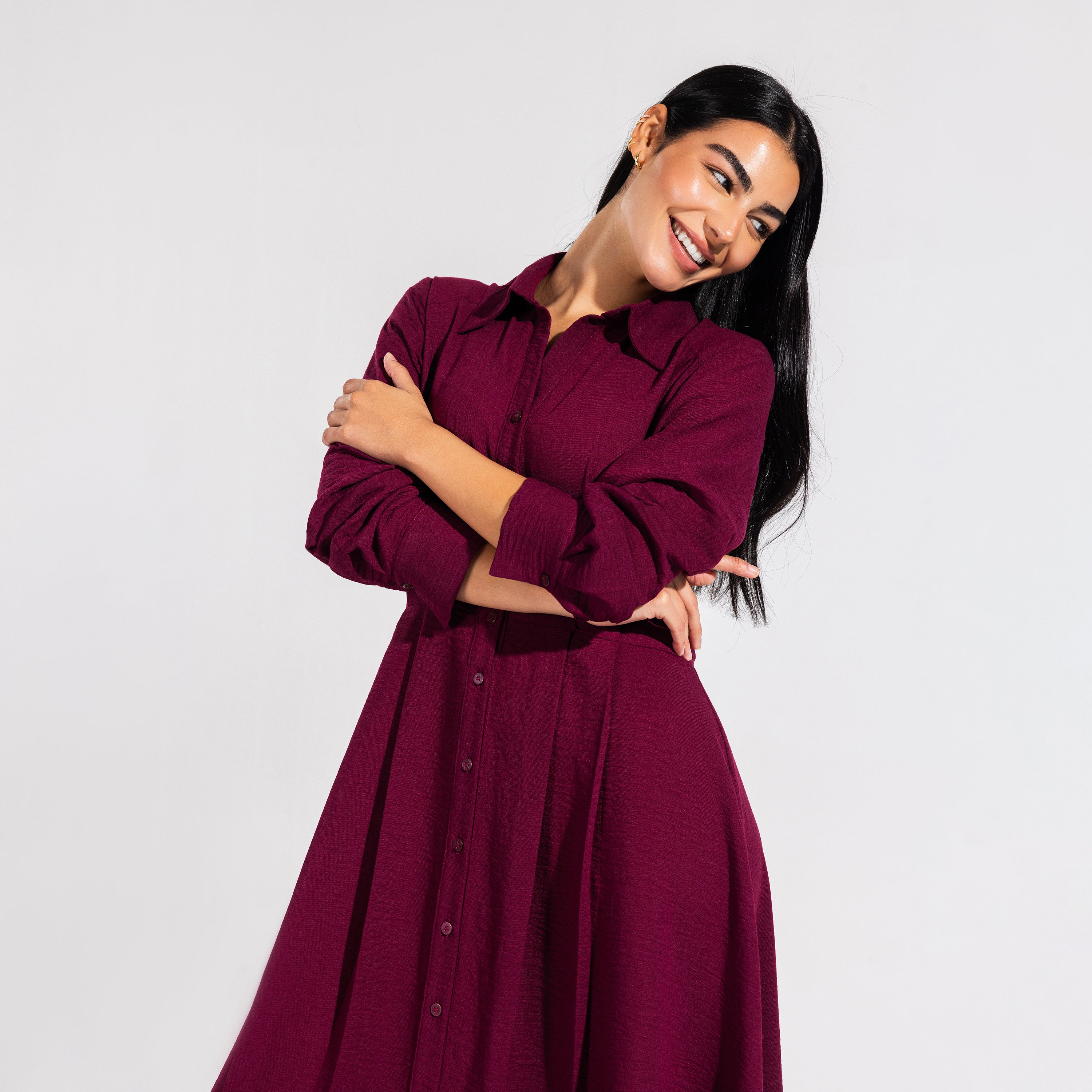 Artemis Dress | Burgundy Black Swan Fashion
