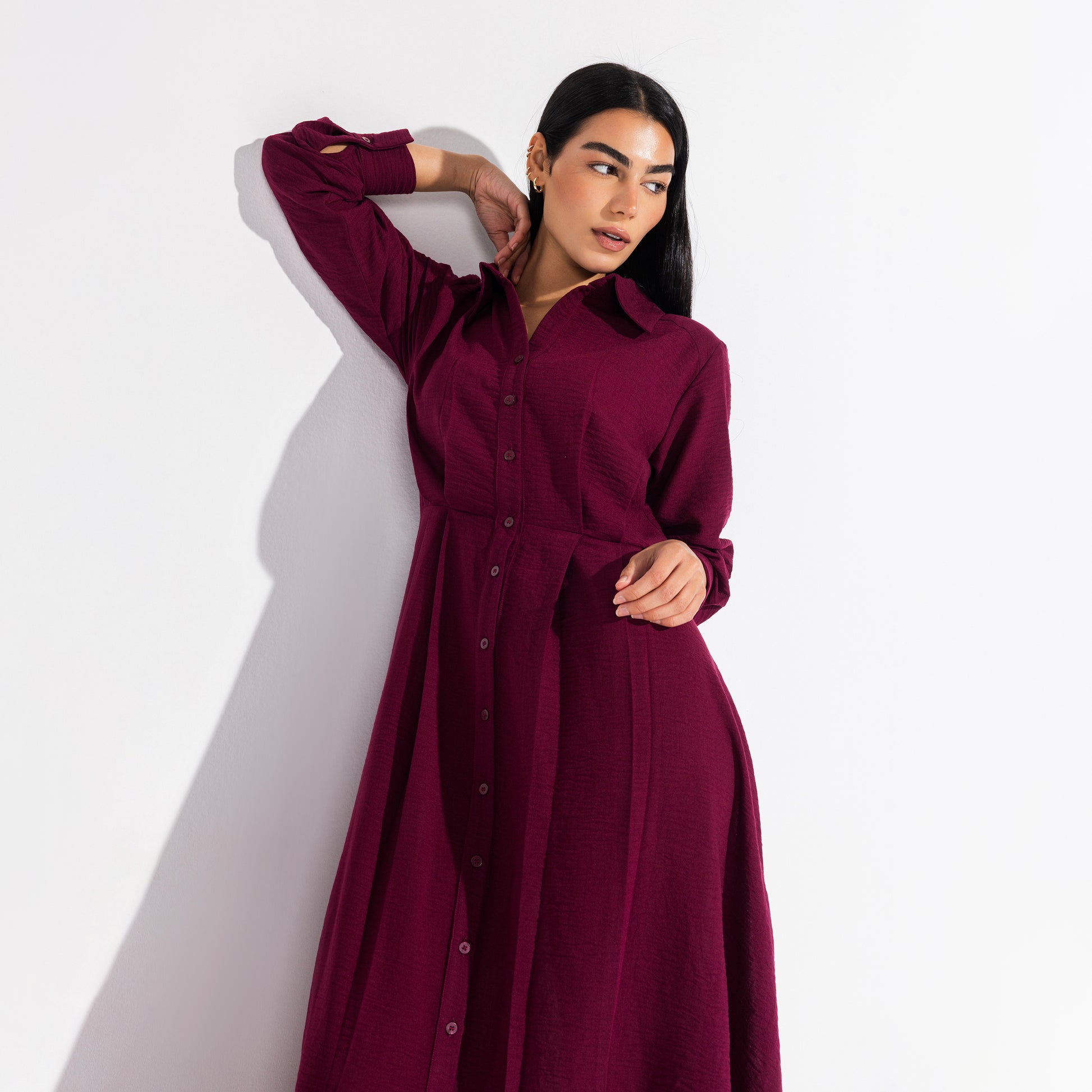 Artemis Dress | Burgundy Black Swan Fashion