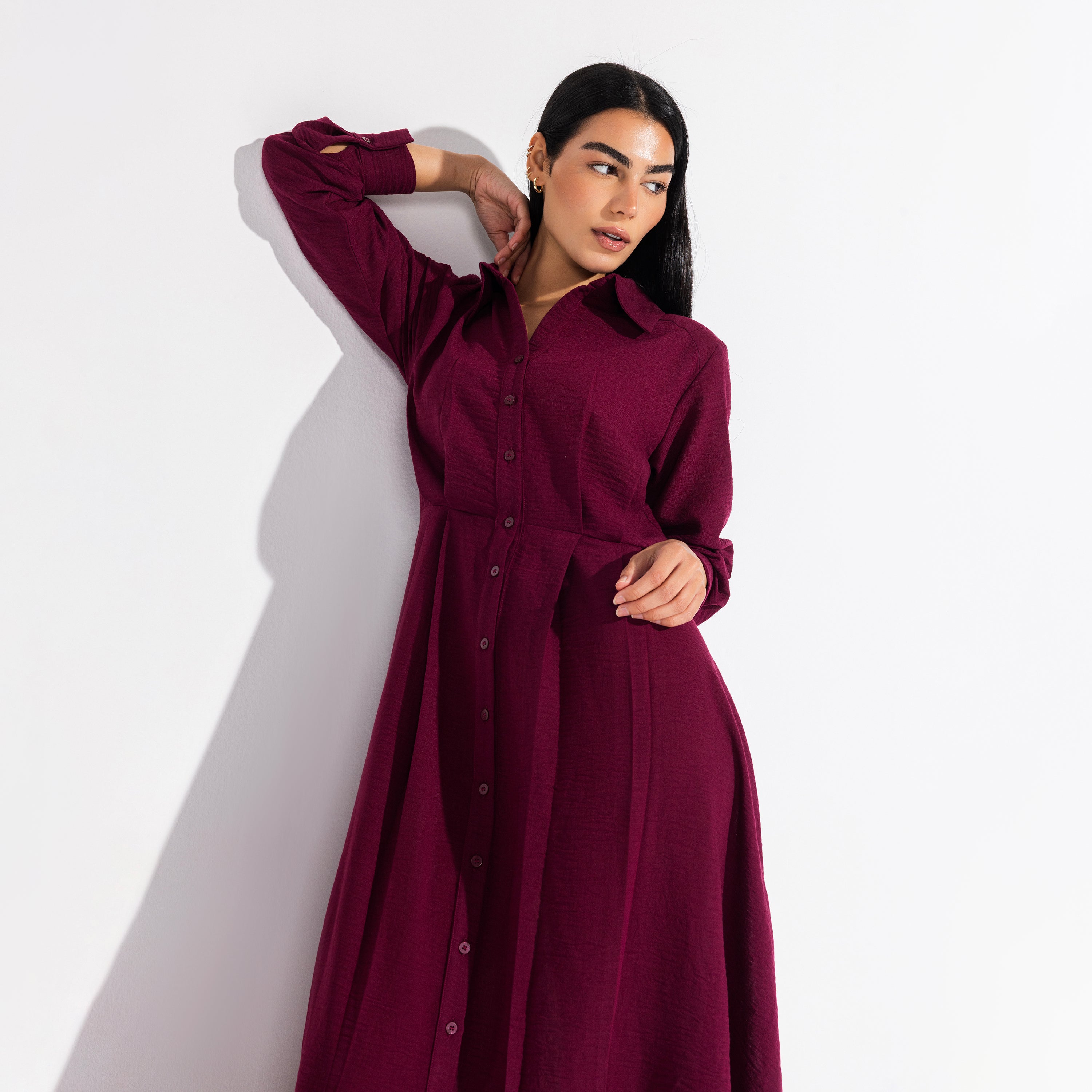 Artemis Dress | Burgundy Black Swan Fashion