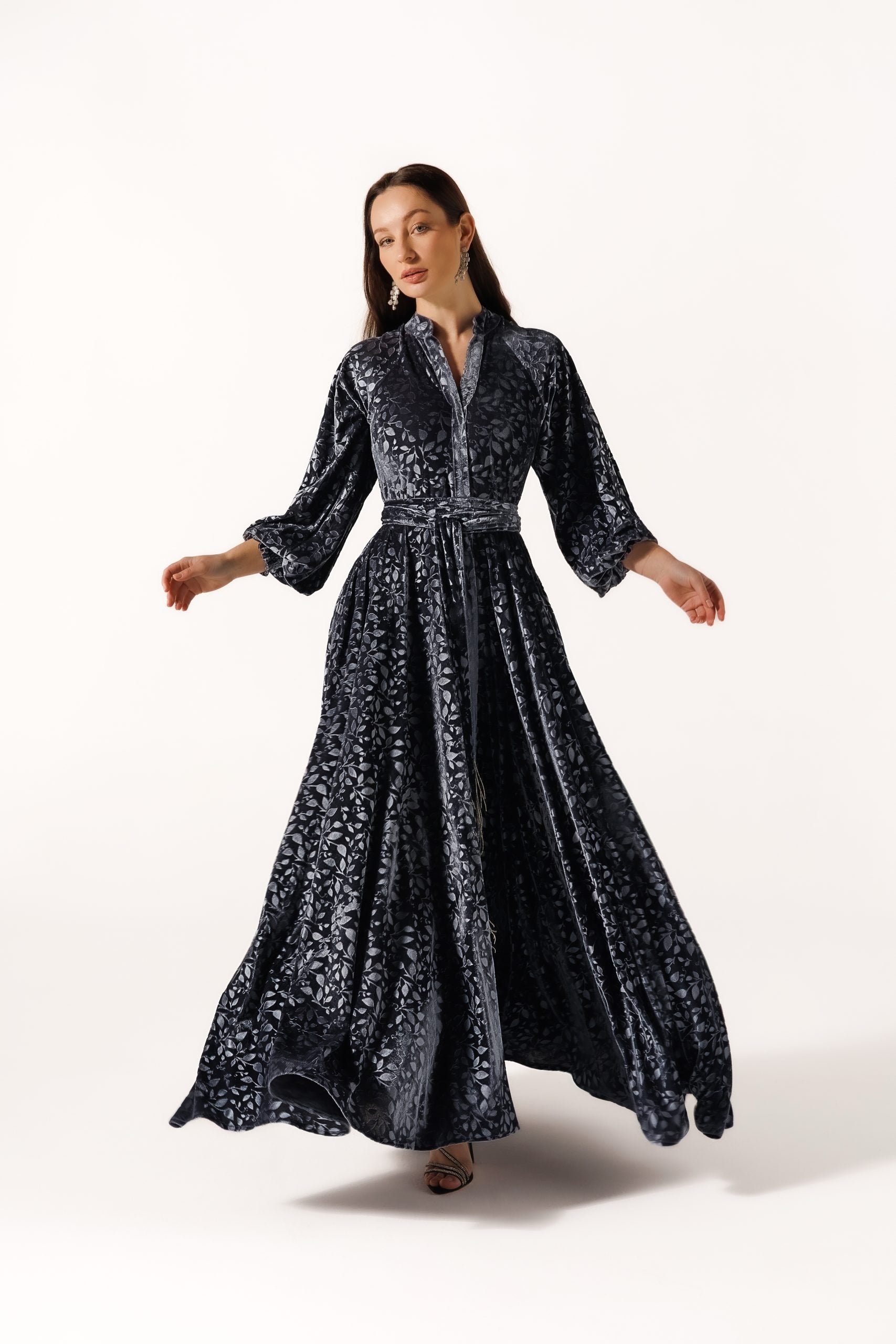 Alia Dress | Metal Grey