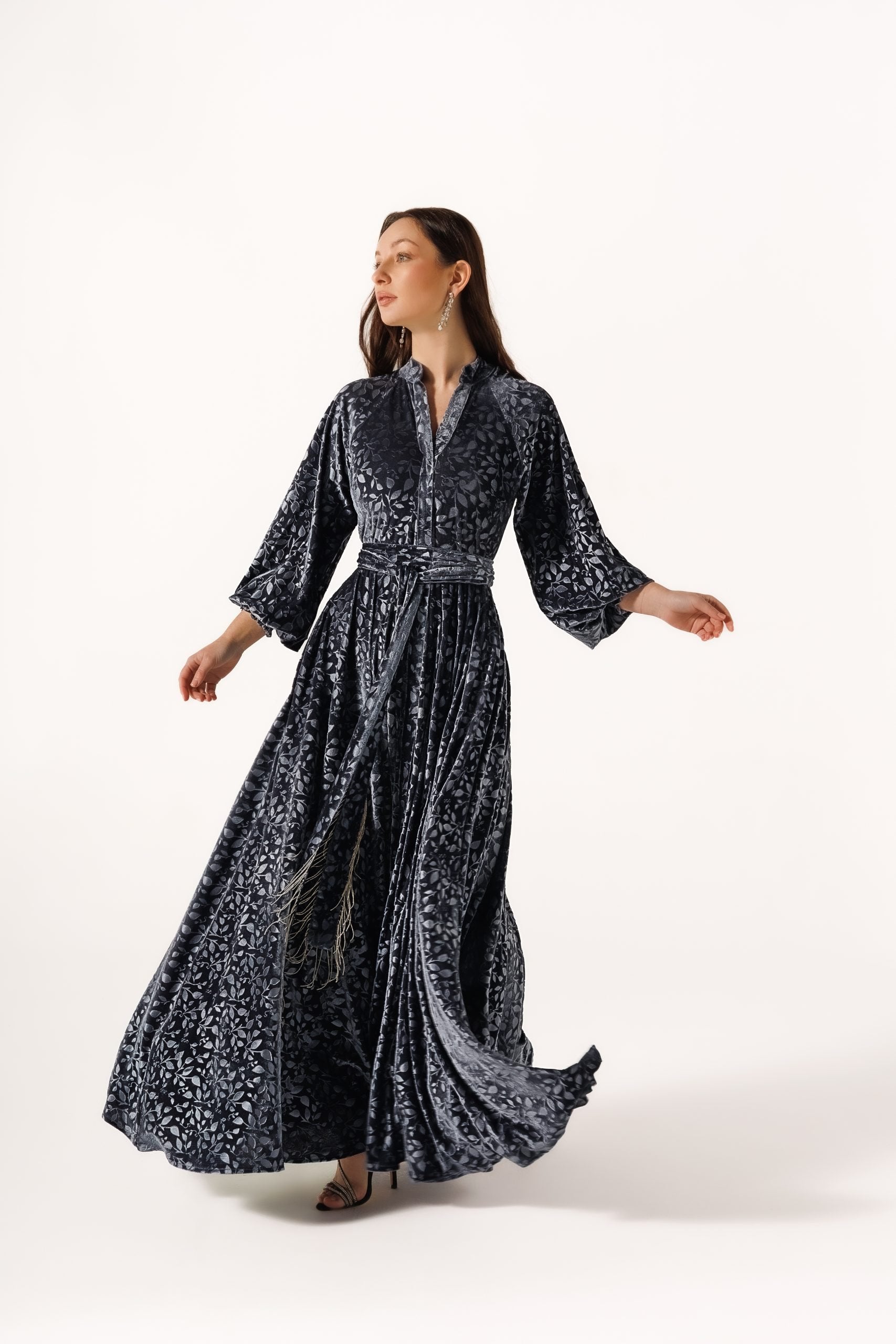 Alia Dress | Metal Grey