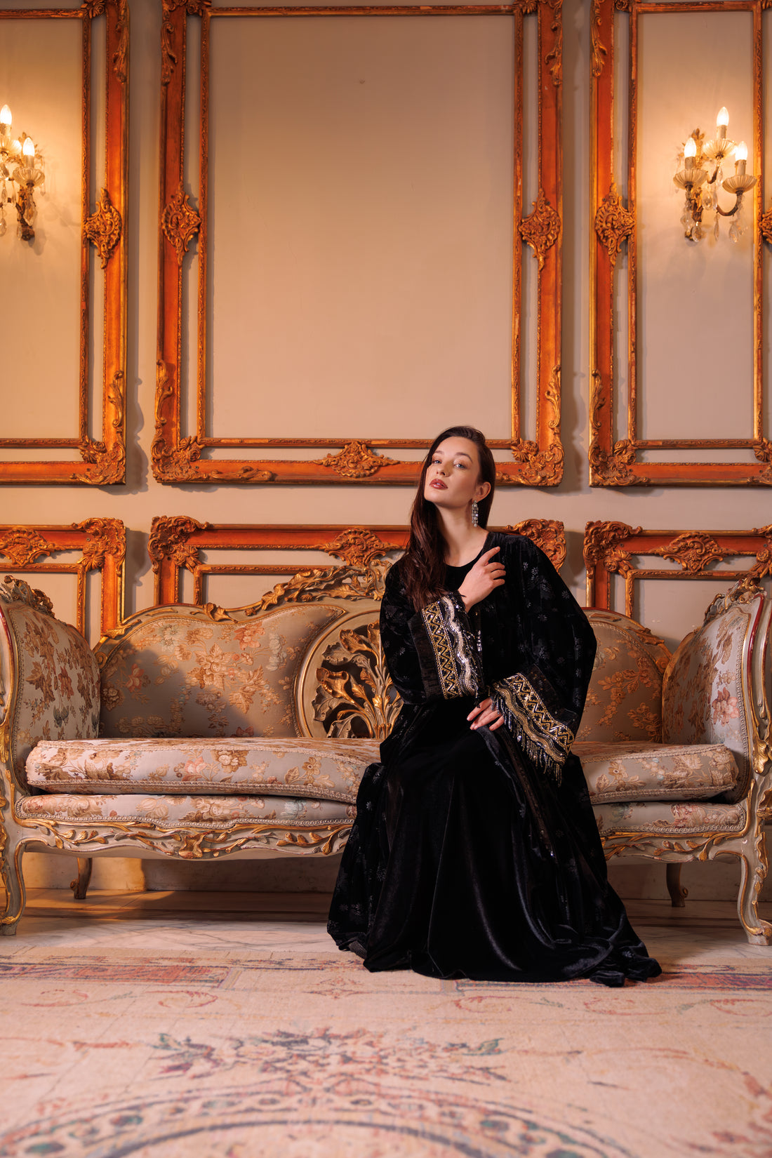 Bilquis Kaftan | Black X Gold My Store