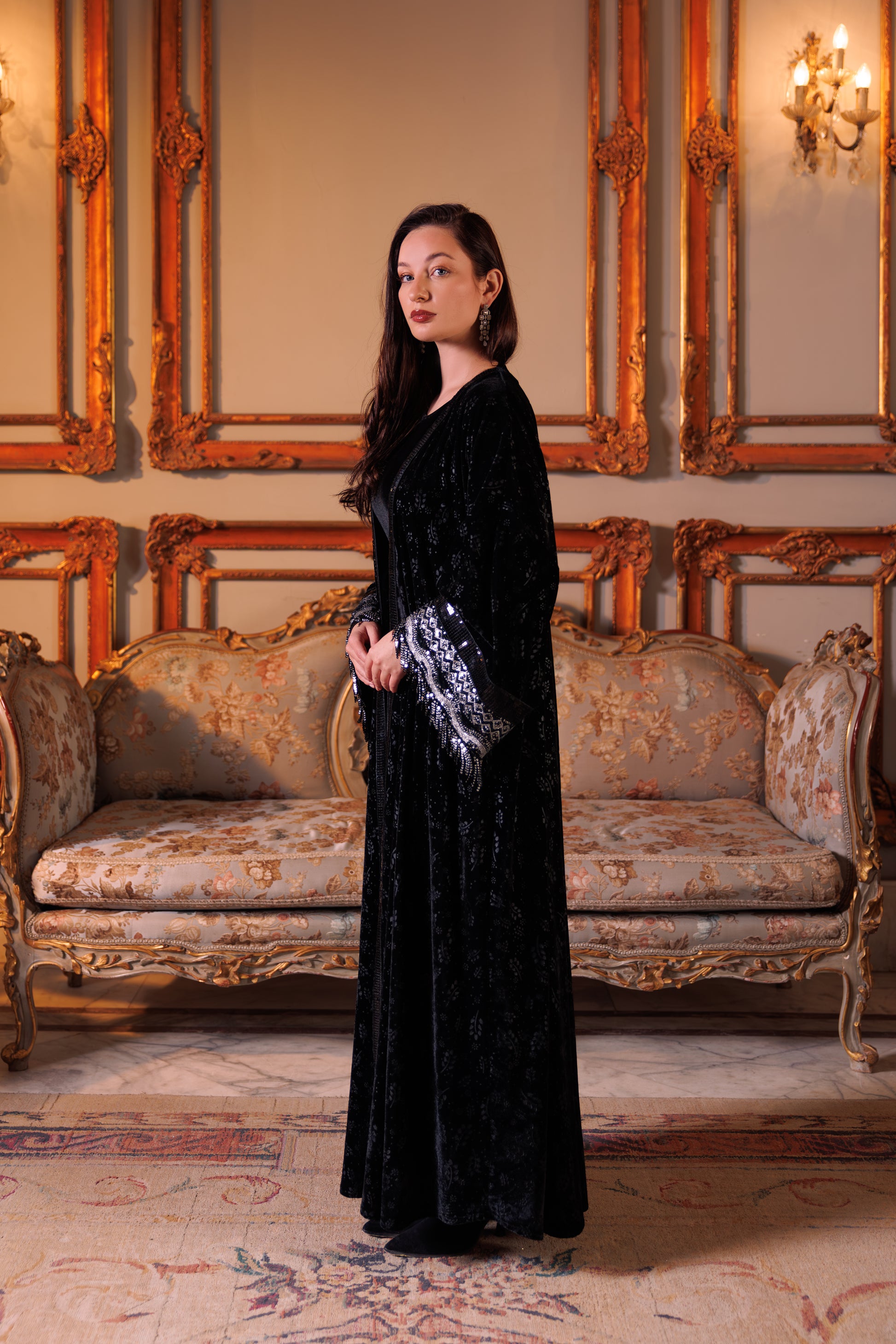 Bilquis Kaftan | Black X Silver My Store