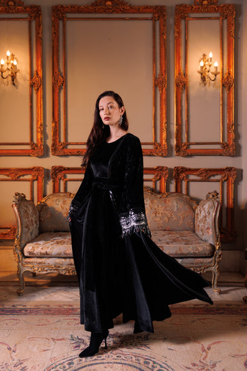 Bilquis Kaftan | Black X Silver My Store