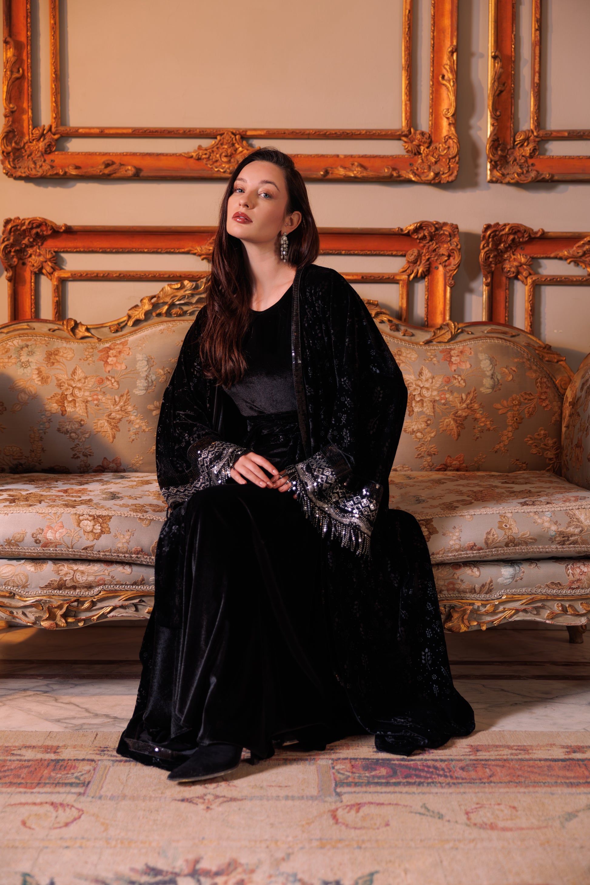 Bilquis Kaftan | Black X Silver My Store