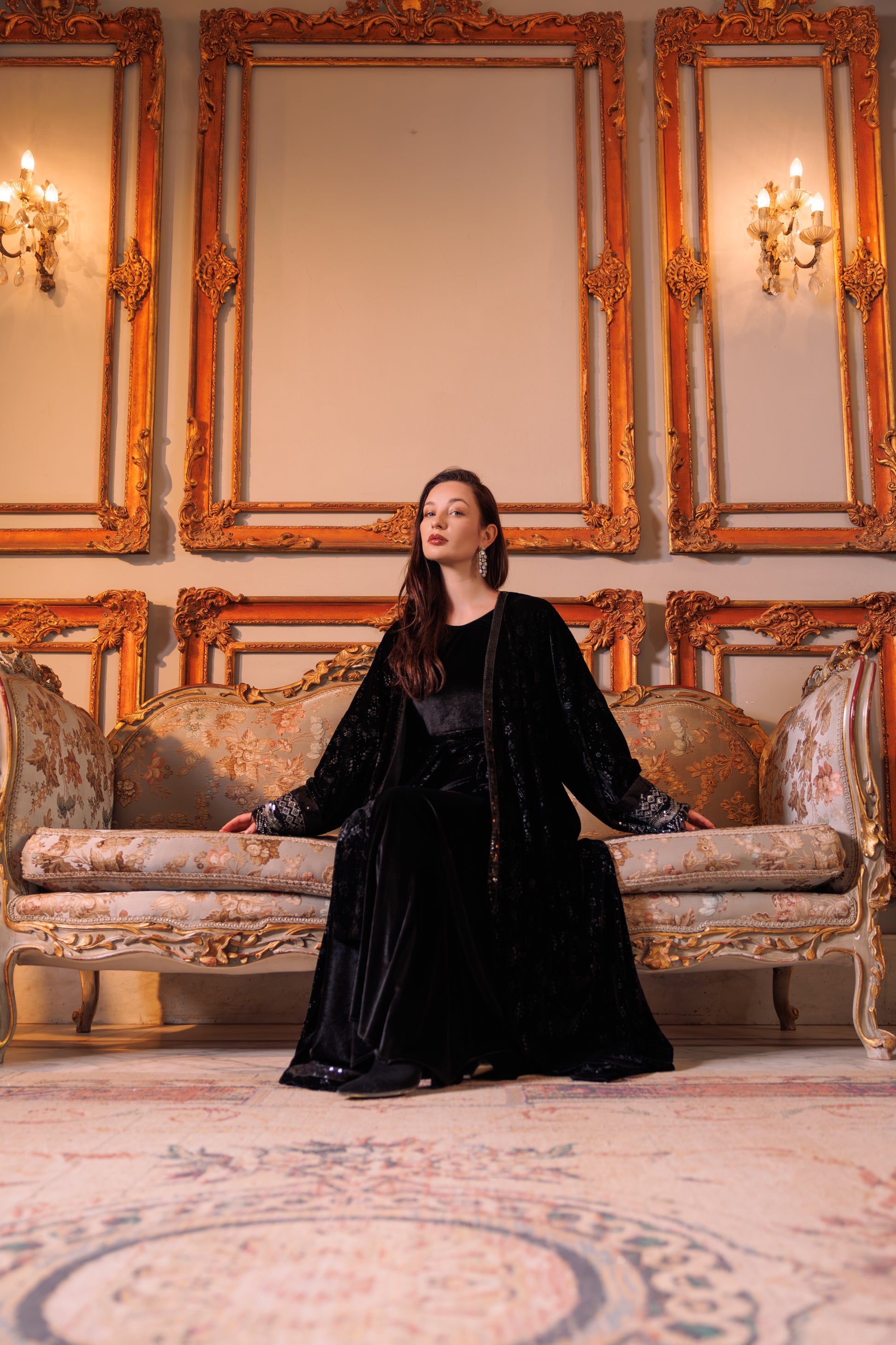 Bilquis Kaftan | Black X Silver My Store