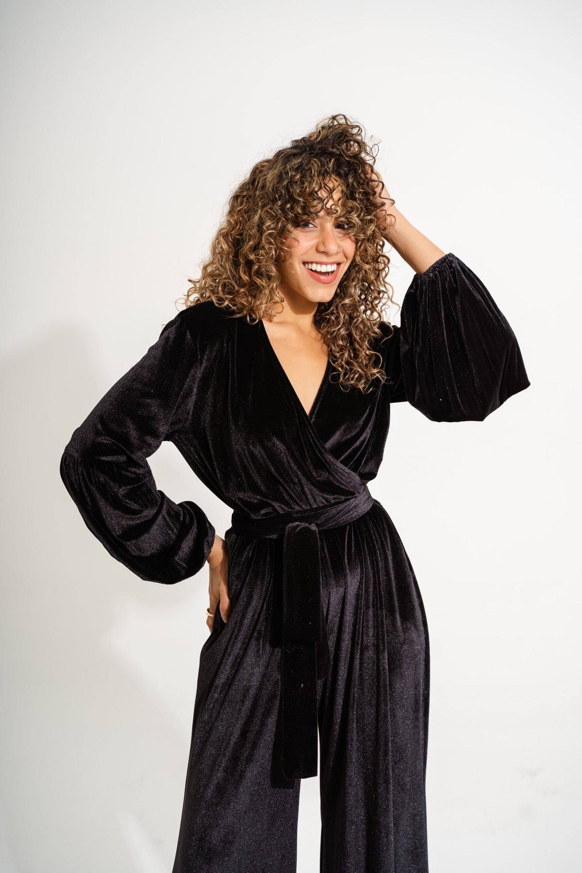 Velvet Jumpsuit | Black My Store