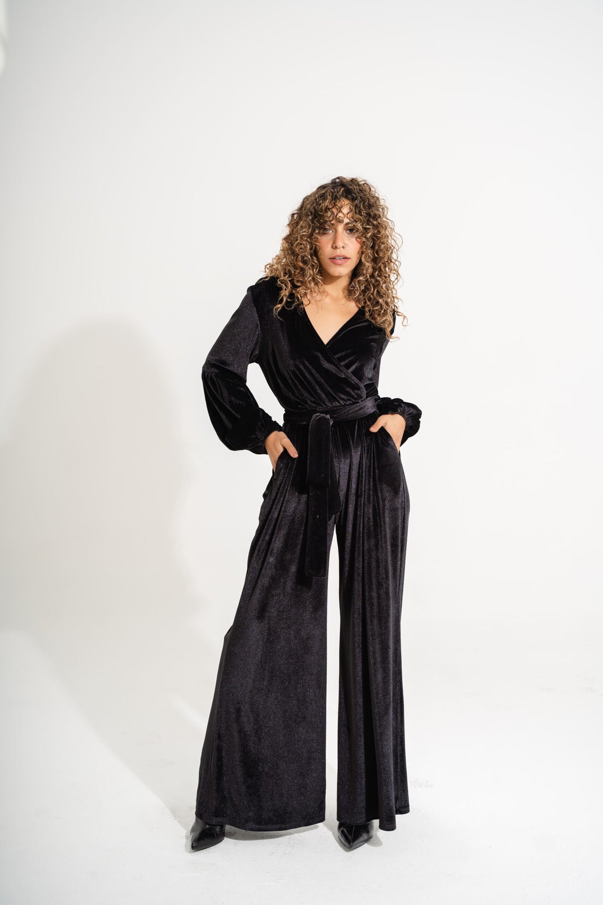 Velvet Jumpsuit | Black My Store