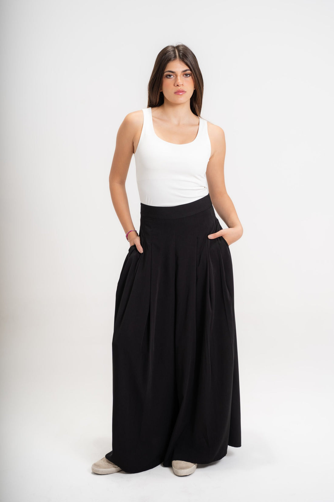Wide Leg Pants | Black Black Swan Fashion