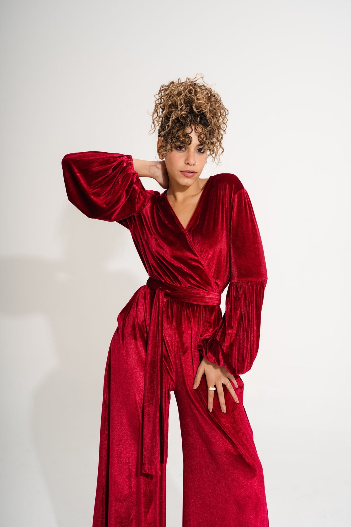 Velvet Jumpsuit | Red My Store