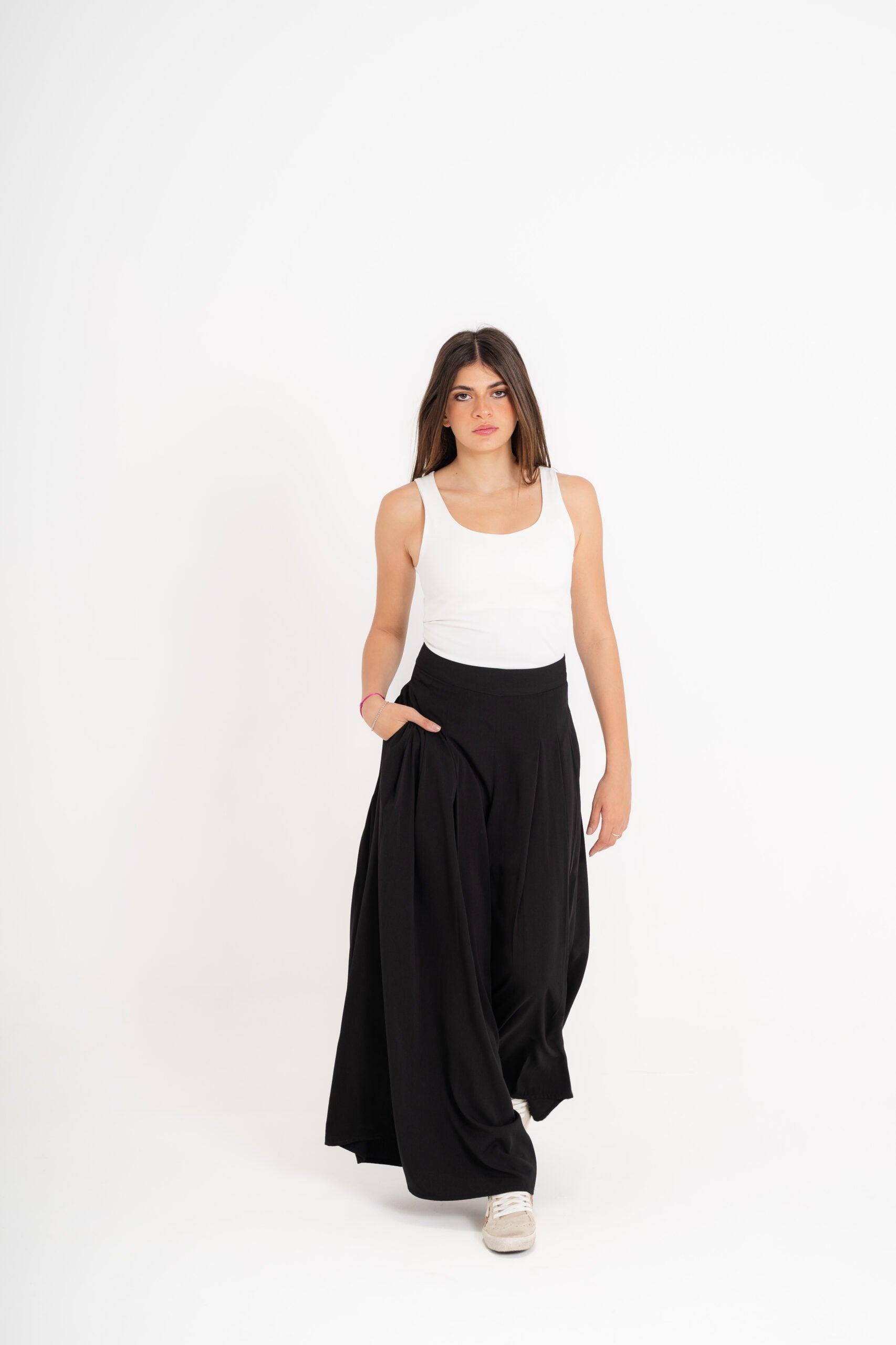 Wide Leg Pants | Black Black Swan Fashion