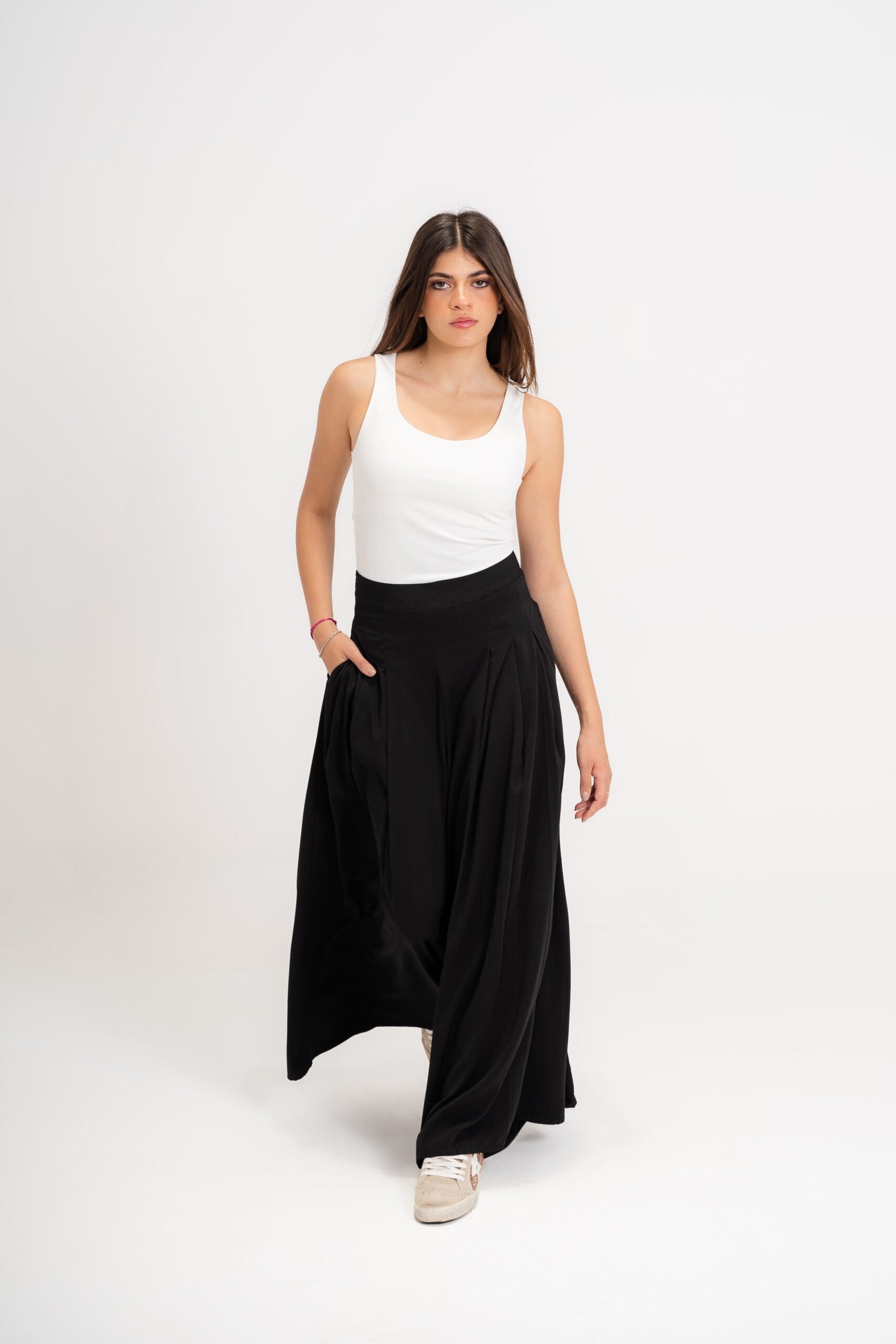 Wide Leg Pants | Black Black Swan Fashion