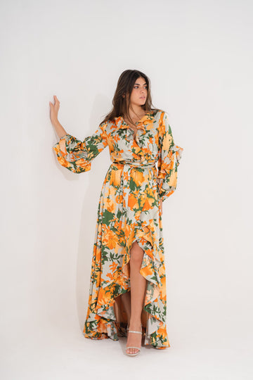 Miss Tropical Dress | Orange My Store