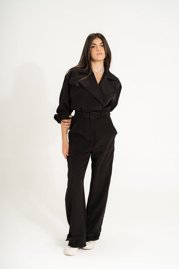 Military jumpsuit | Black Black Swan Fashion
