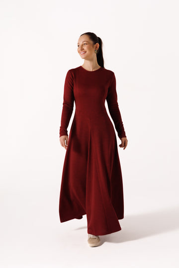 Charlotte Dress | Garnet Red