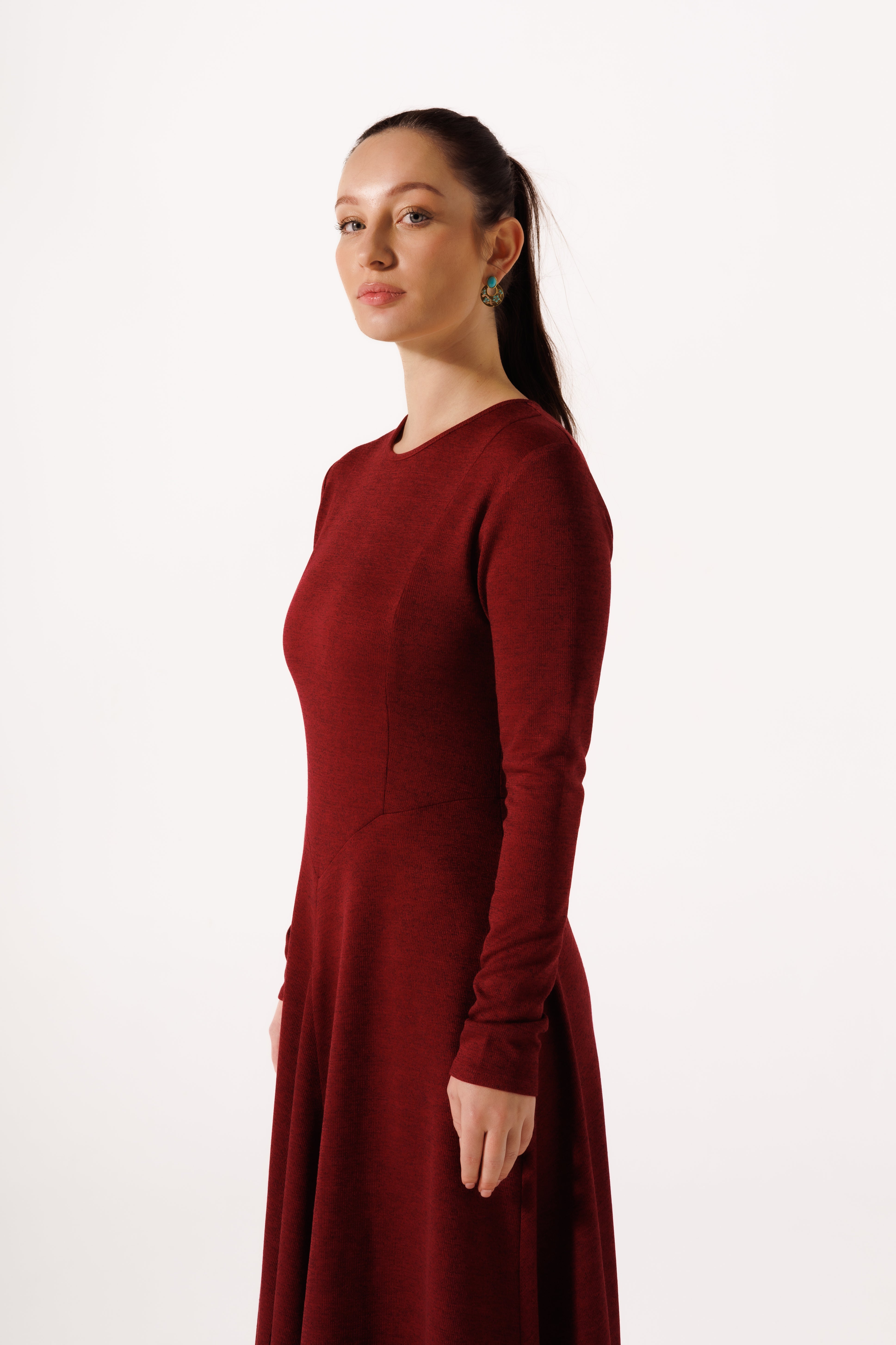 Charlotte Dress | Garnet Red