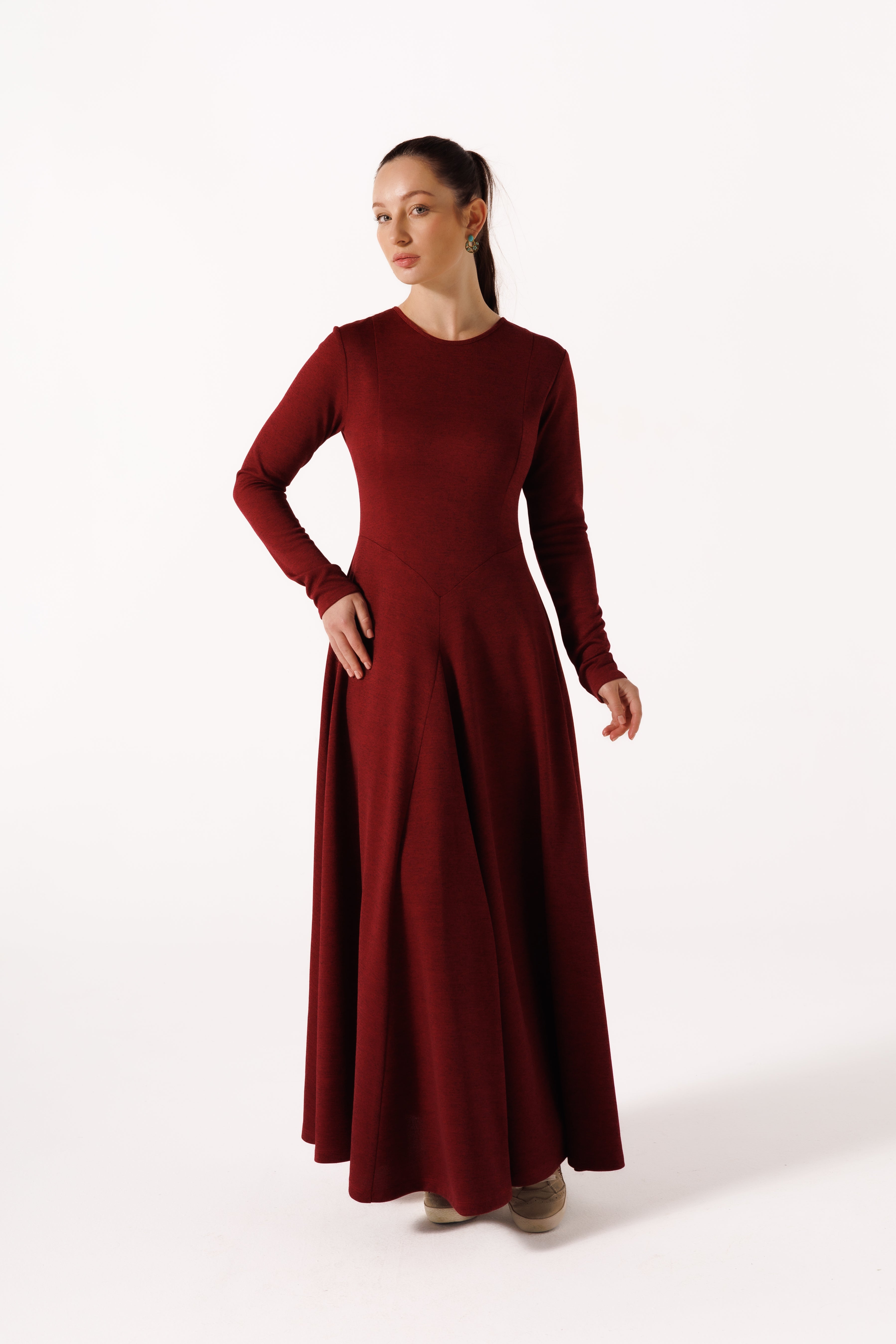 Charlotte Dress | Garnet Red
