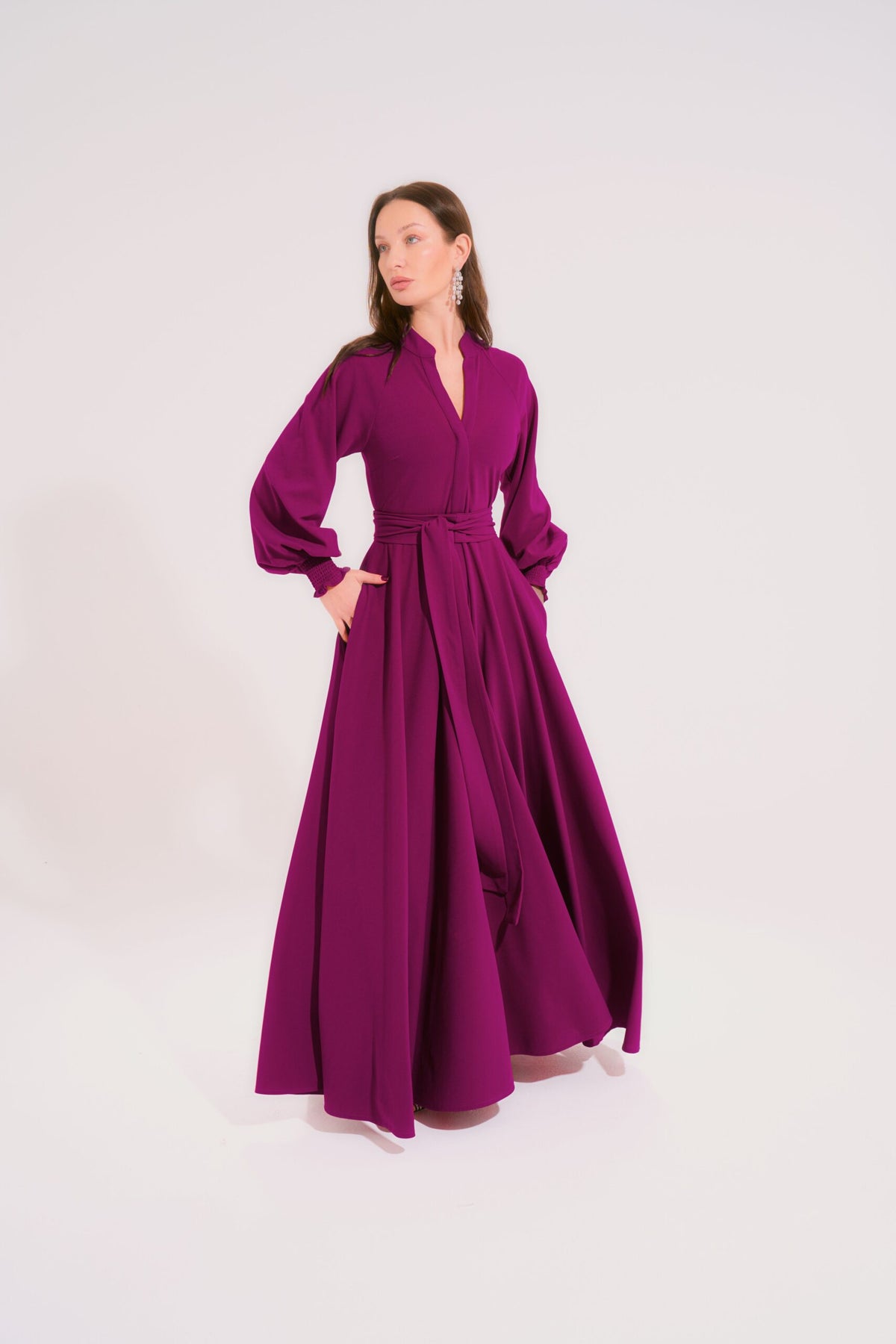 Hera Dress | Dark Fuchsia Black Swan Fashion