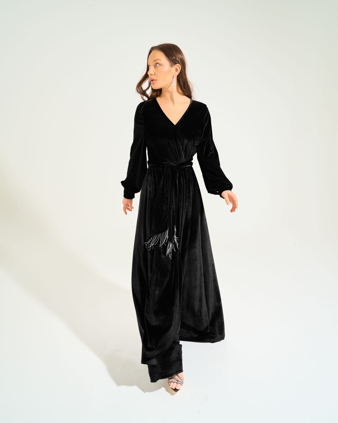 Jasmin Velvet Dress | Black