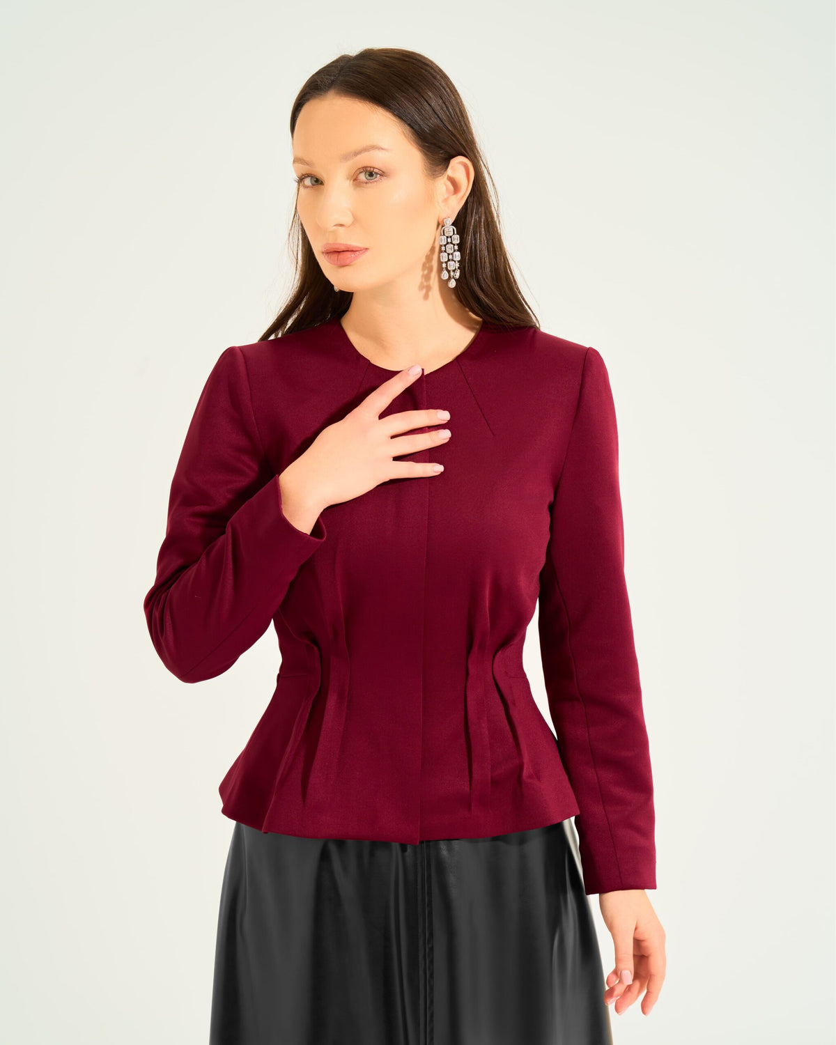 Elina Jacket | Dark Red My Store