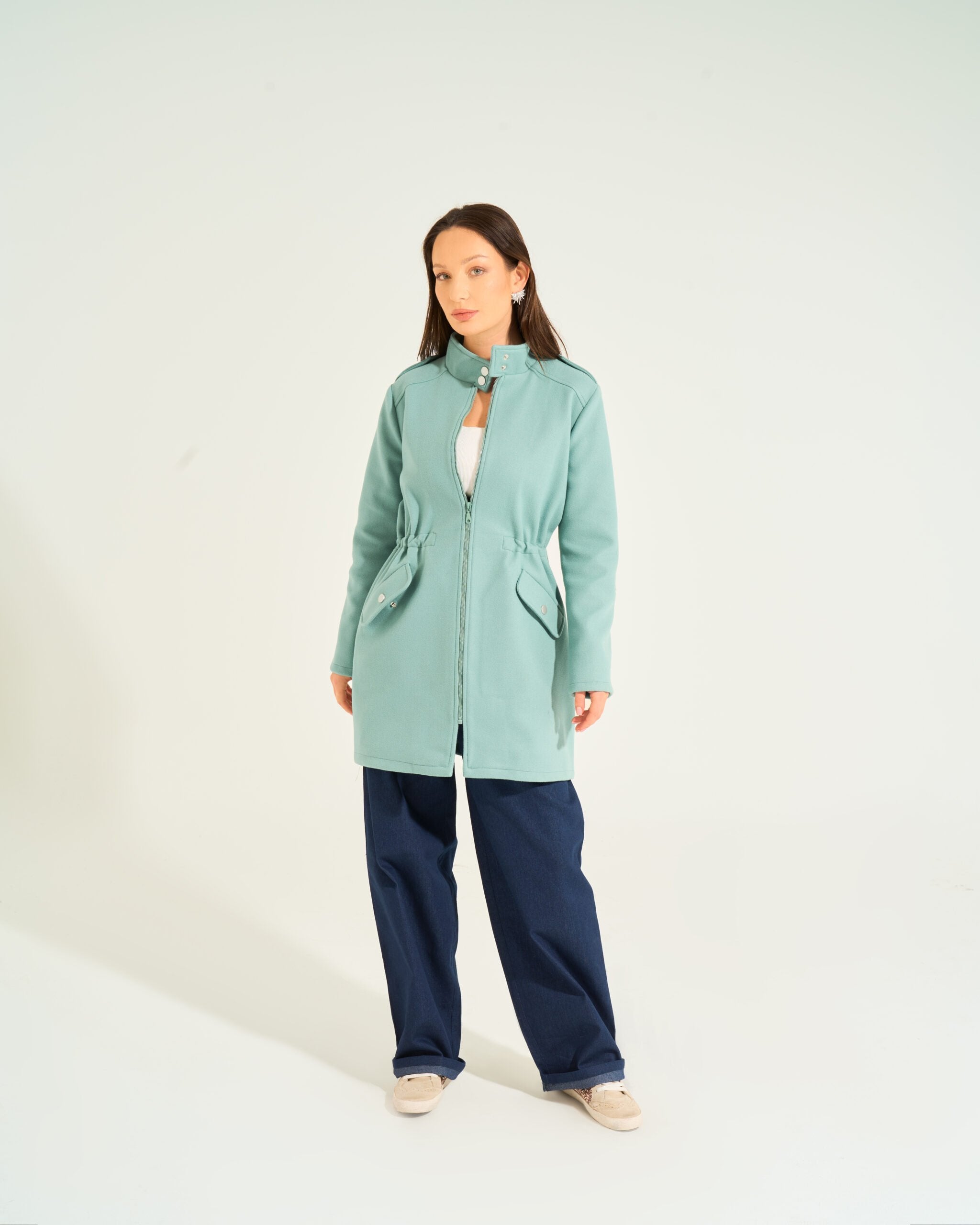 Bella Military Jacket | Mint