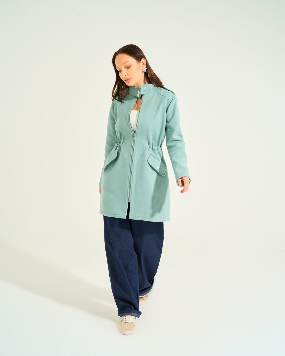 Bella Military Jacket | Mint