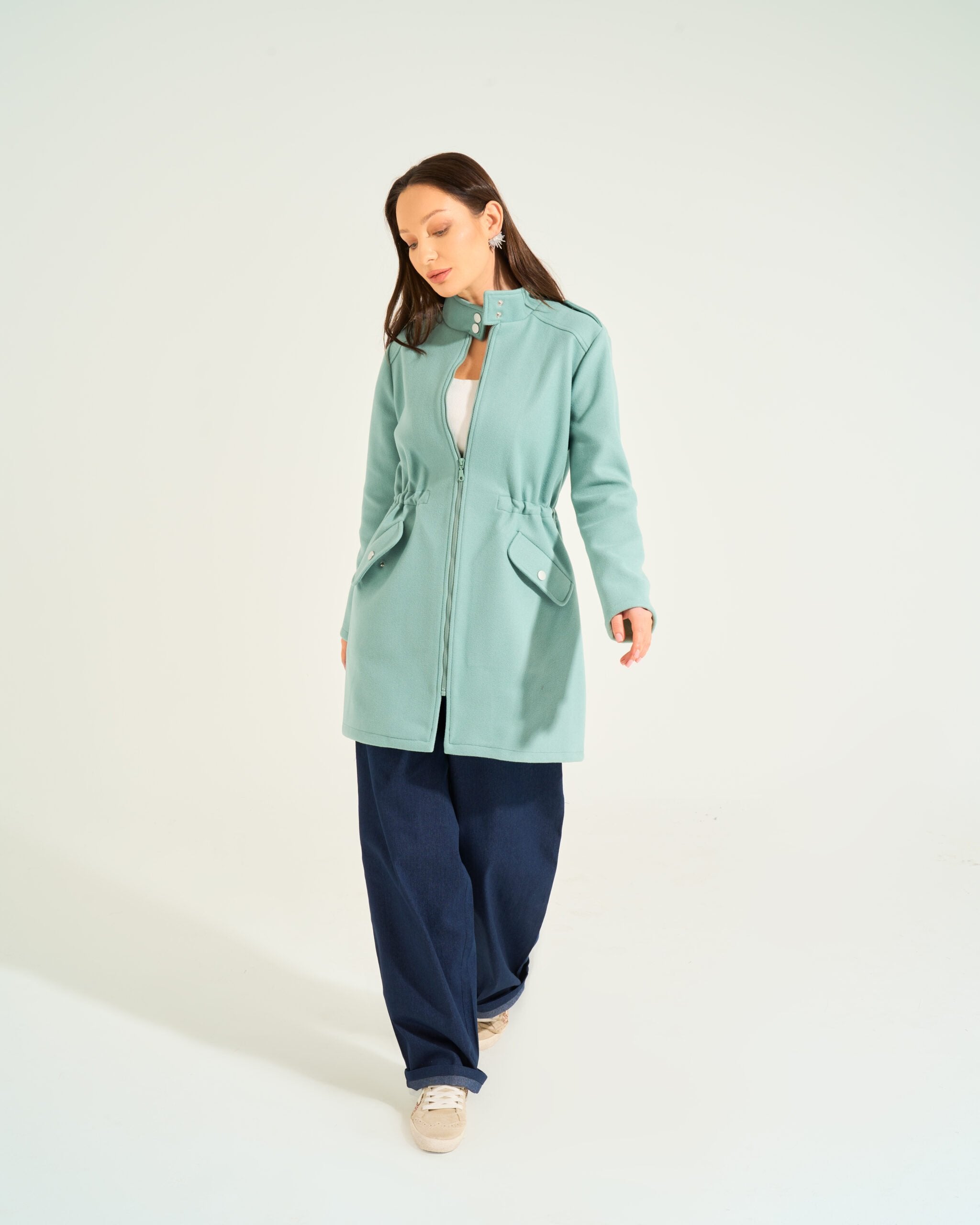 Bella Military Jacket | Mint