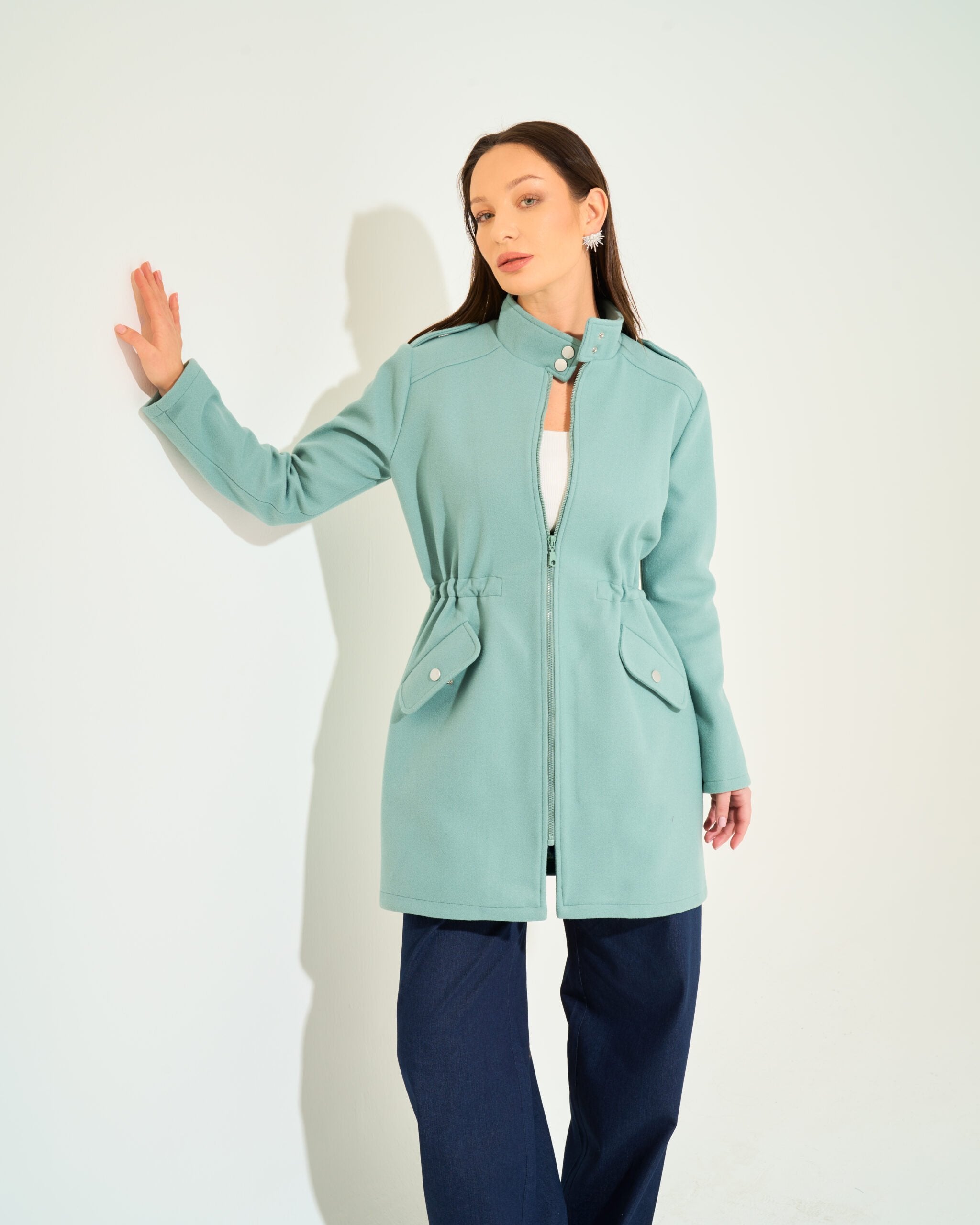 Bella Military Jacket | Mint