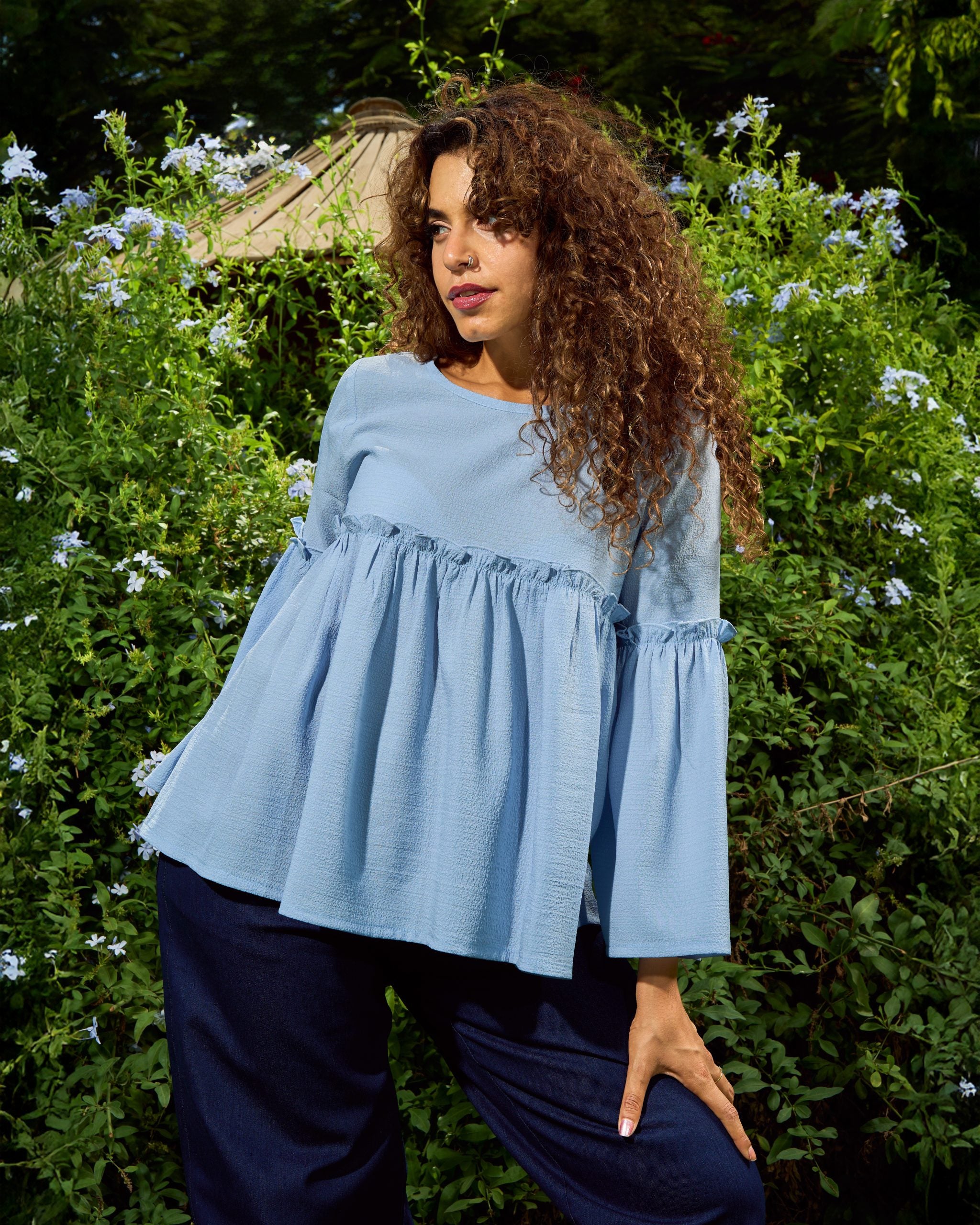 Dove Blouse | Baby blue