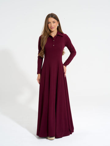 Diana Dress | Burgundy