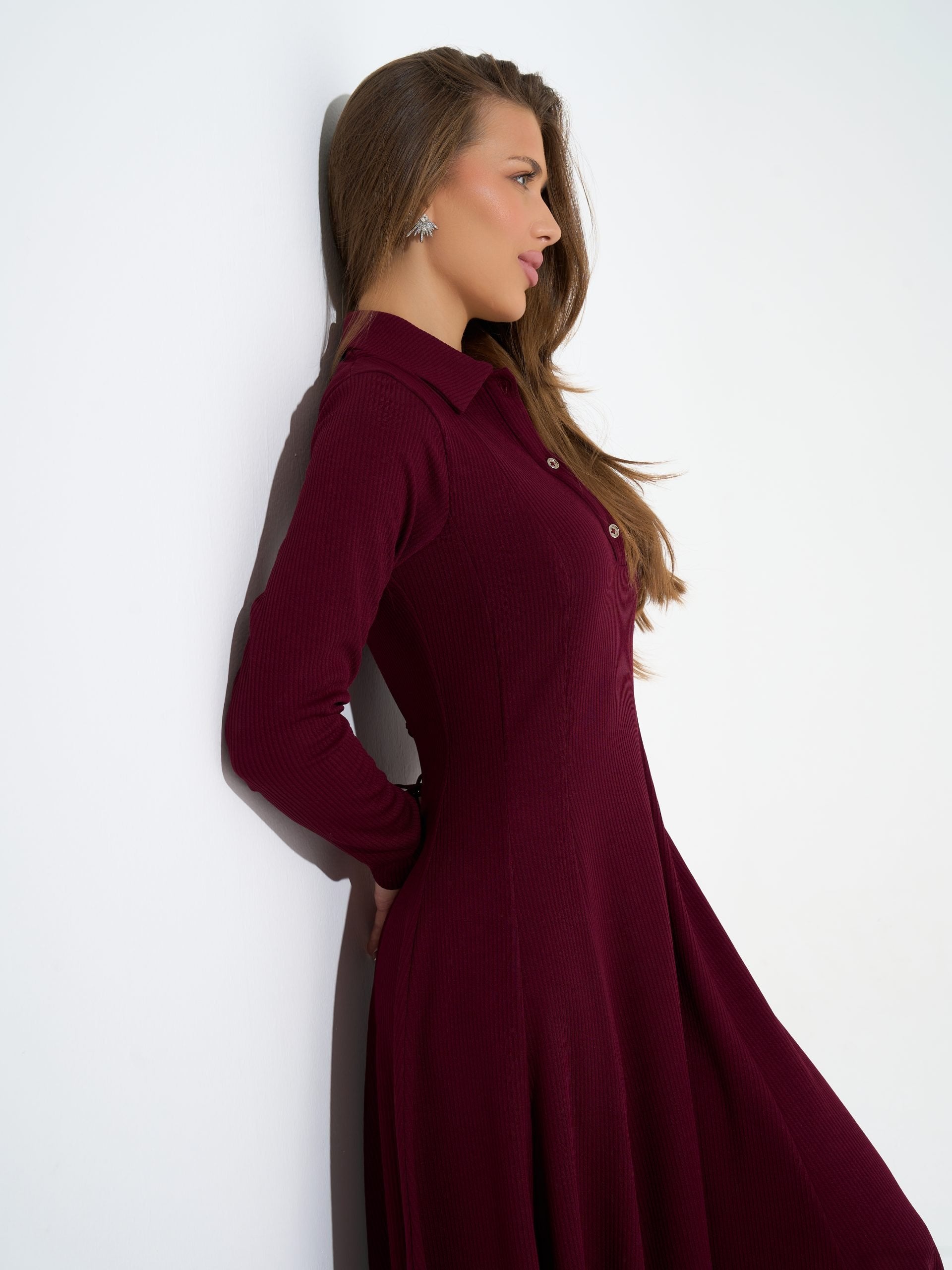 Diana Dress | Burgundy