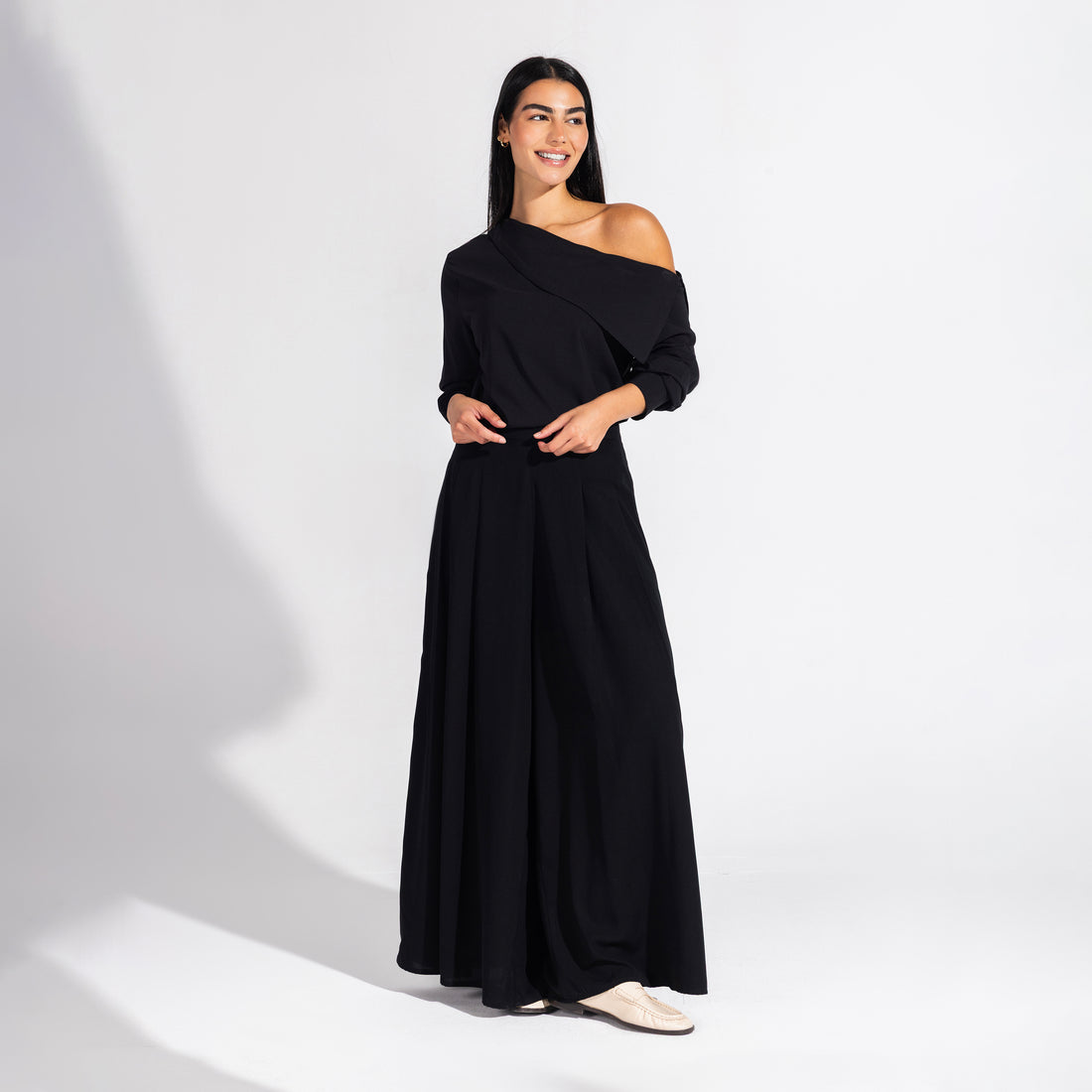 The Little Egret Blouse | Black Black Swan Fashion