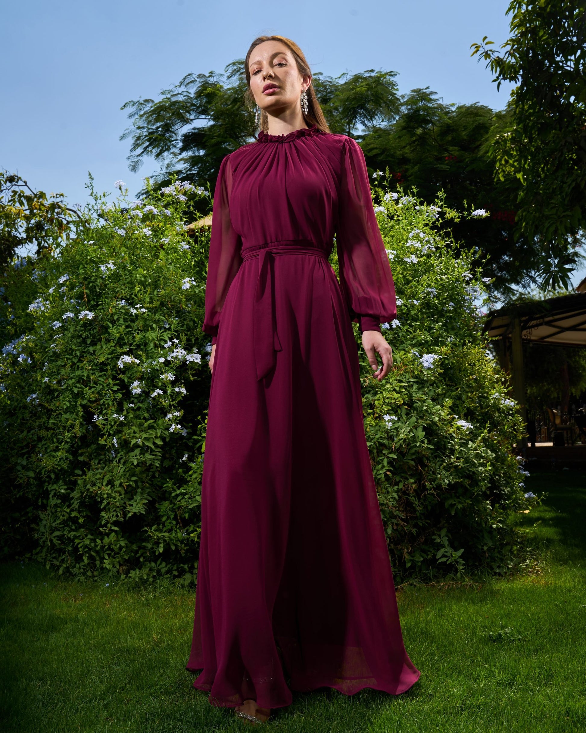 Elsa Dress | Deep Burgundy My Store