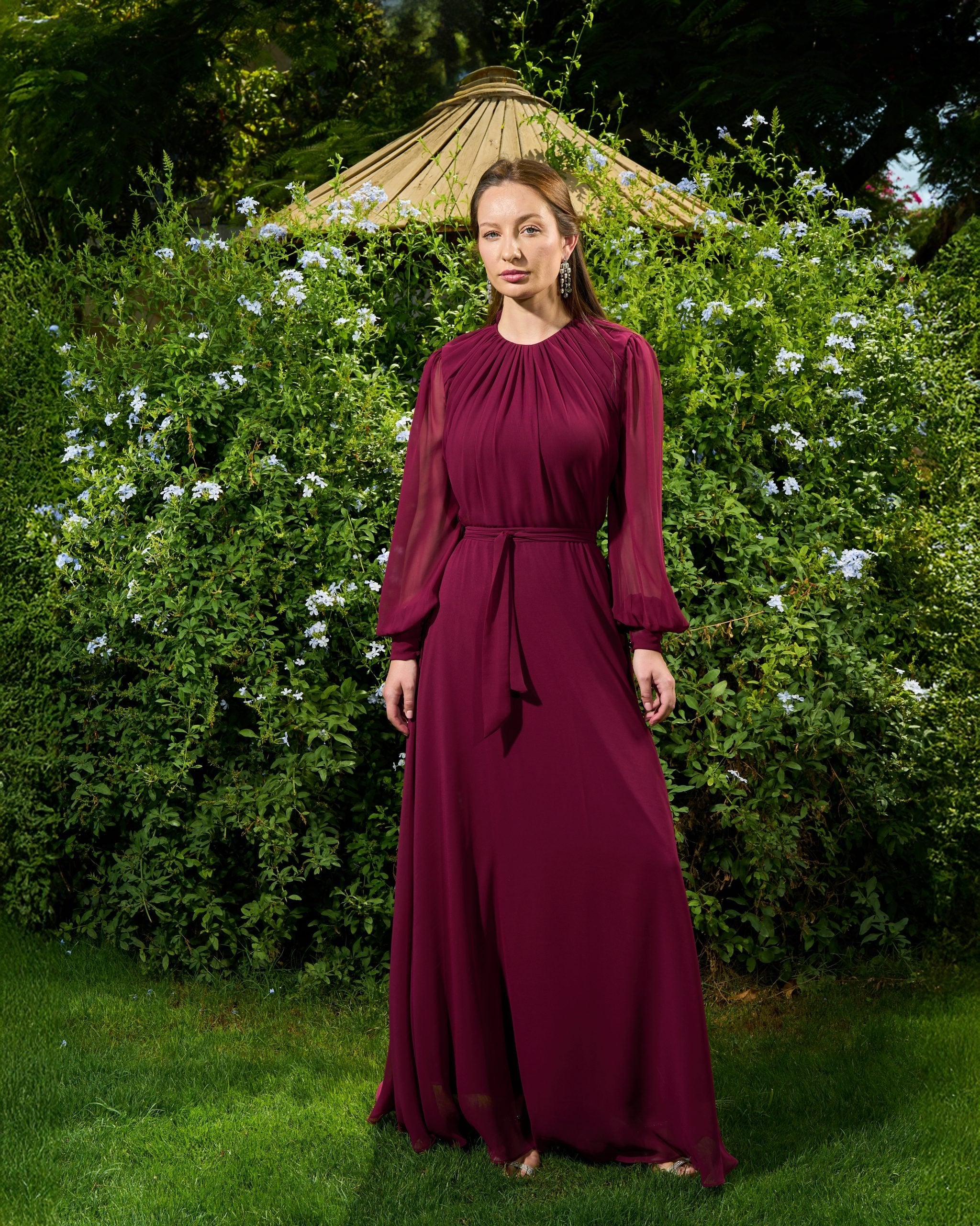 Elsa Dress | Deep Burgundy My Store