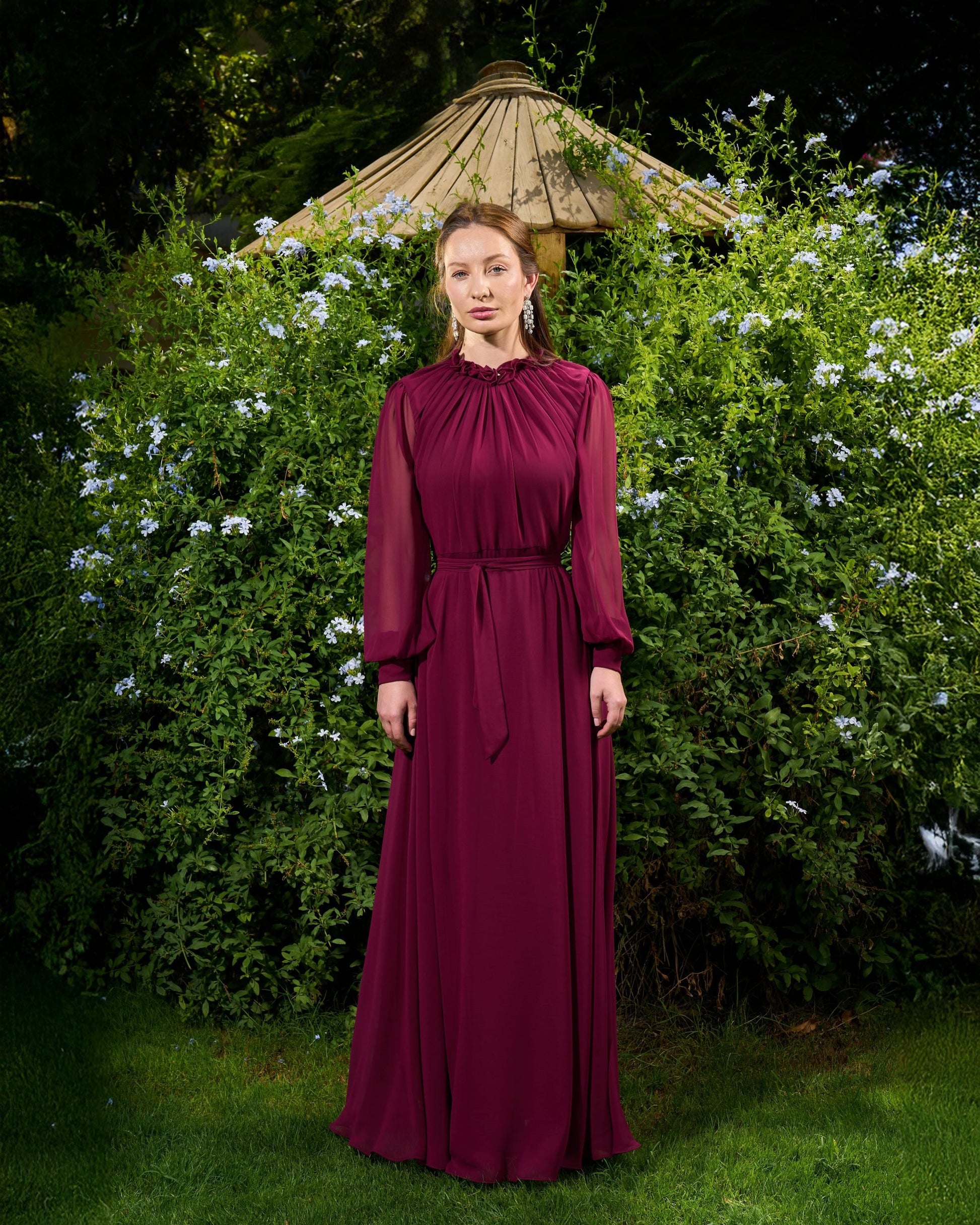 Elsa Dress | Deep Burgundy My Store