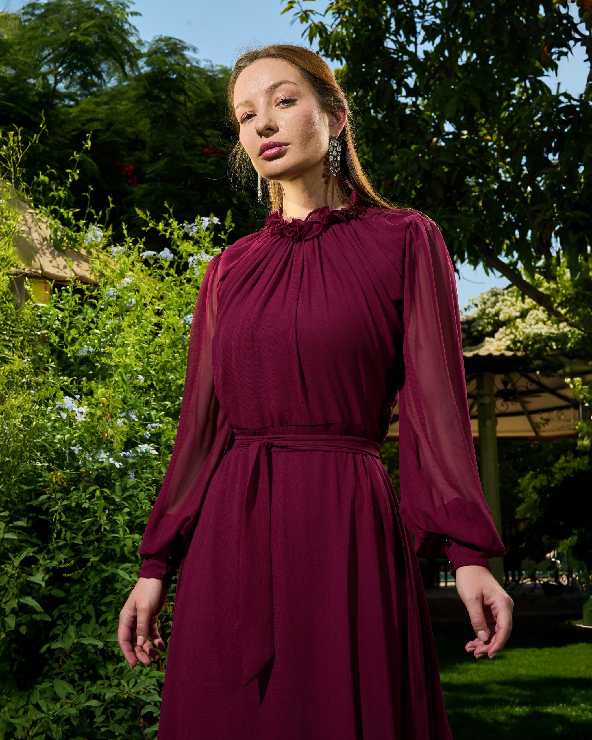 Elsa Dress | Deep Burgundy My Store