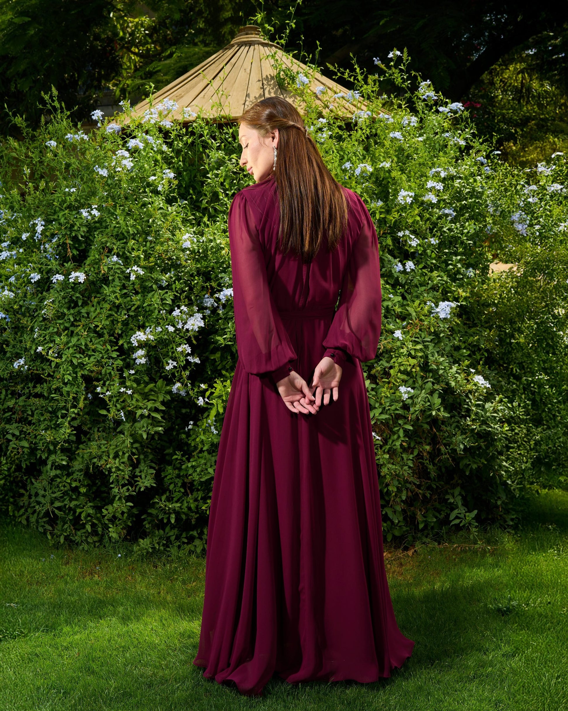 Elsa Dress | Deep Burgundy My Store