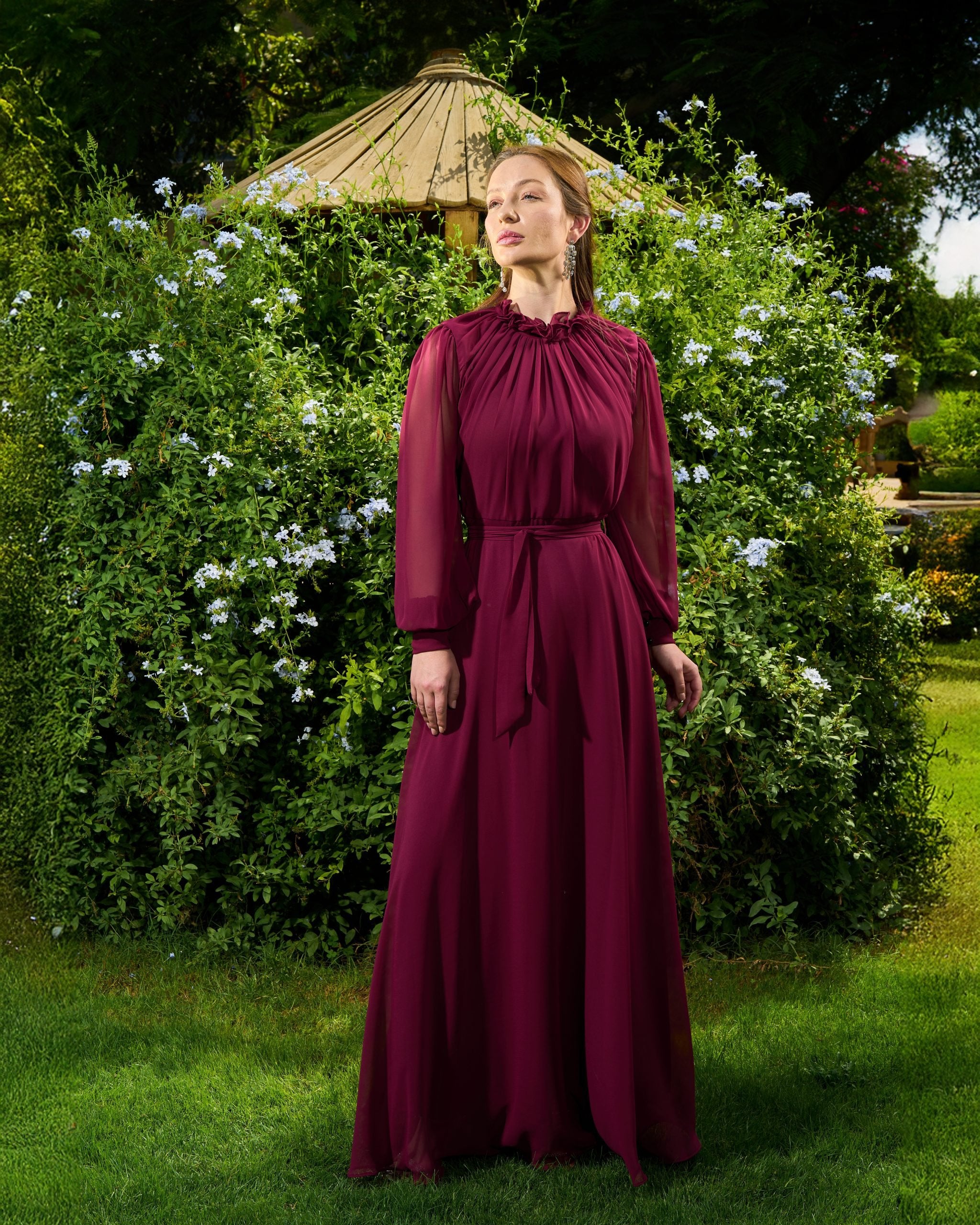 Elsa Dress | Deep Burgundy My Store