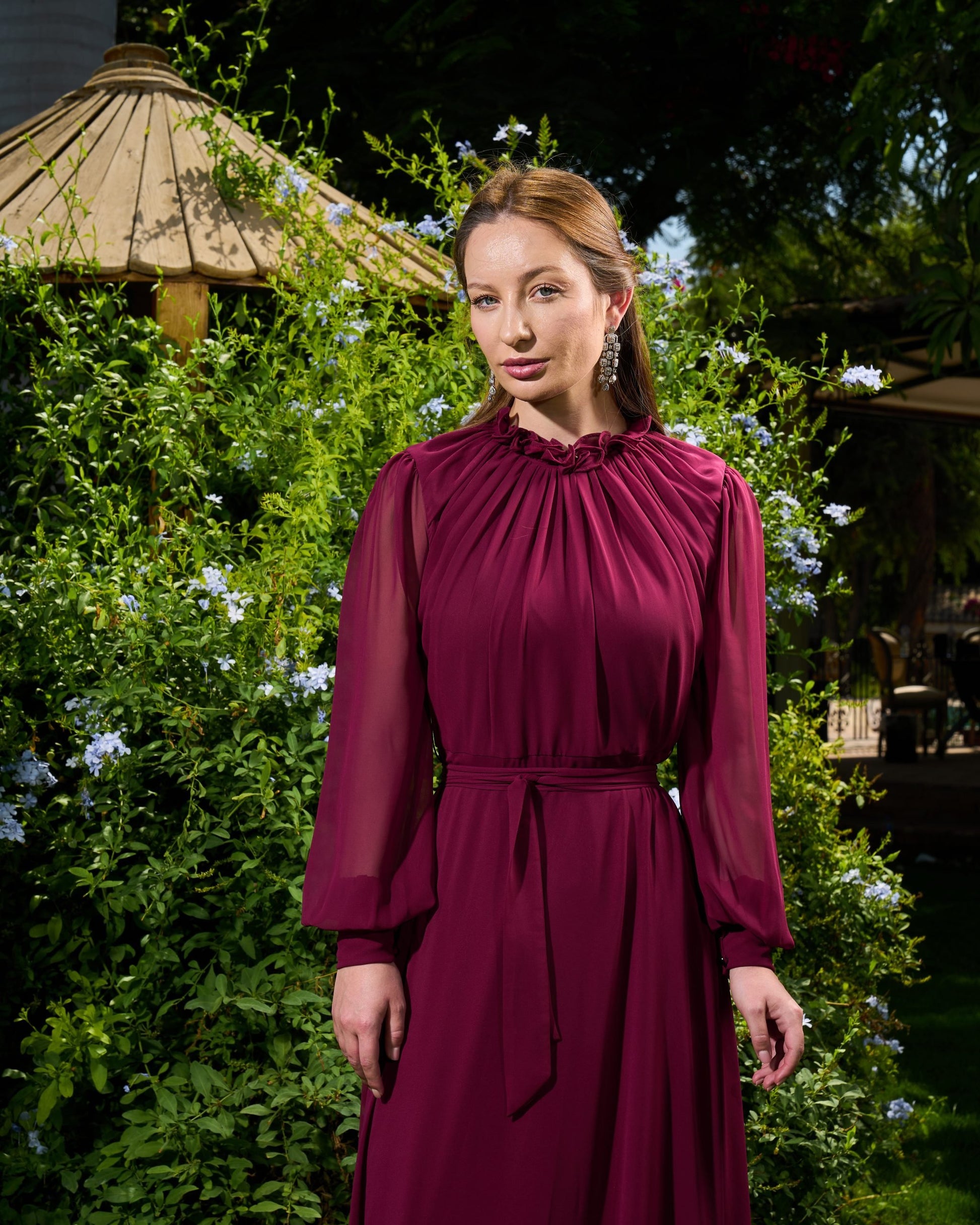 Elsa Dress | Deep Burgundy My Store