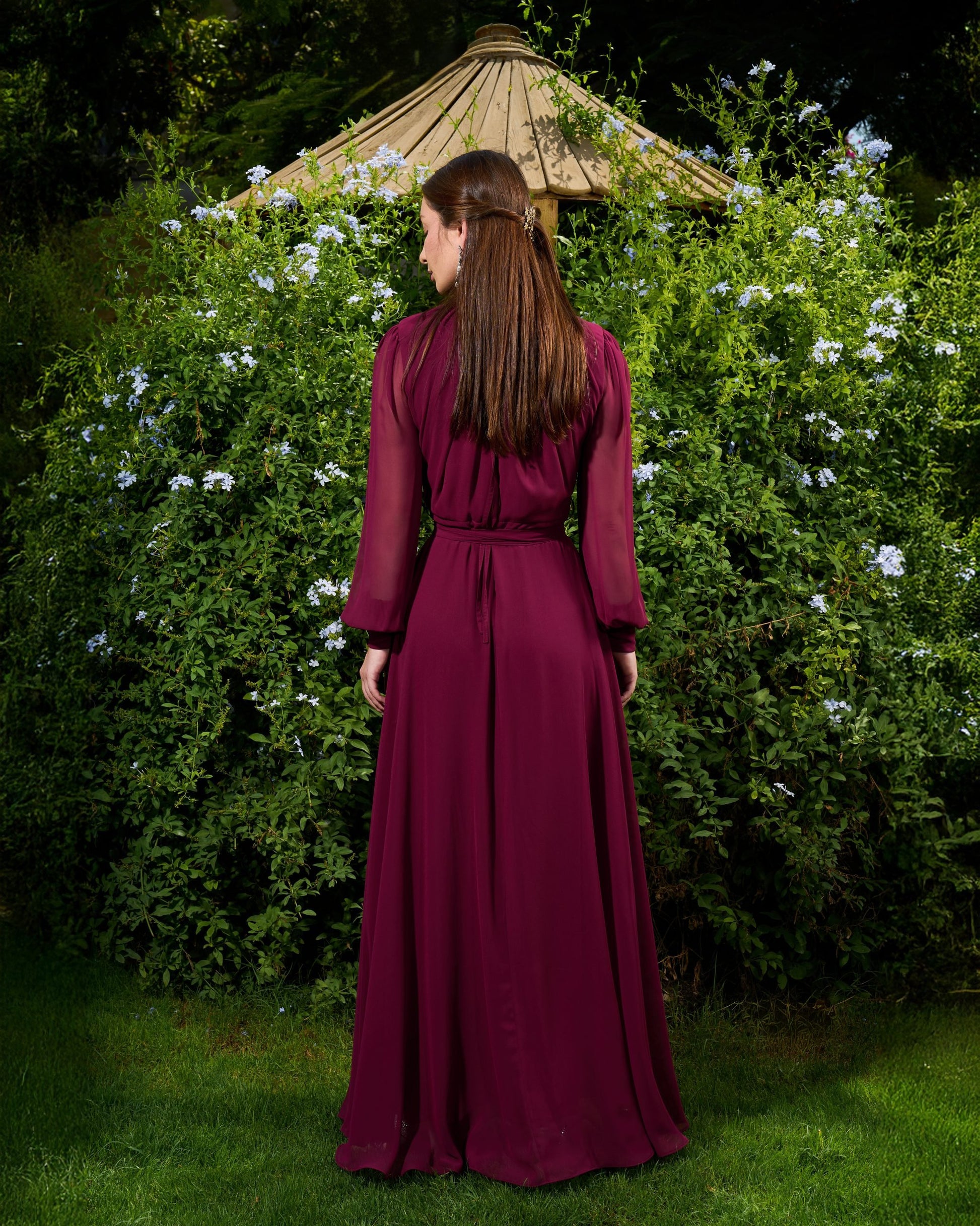Elsa Dress | Deep Burgundy My Store